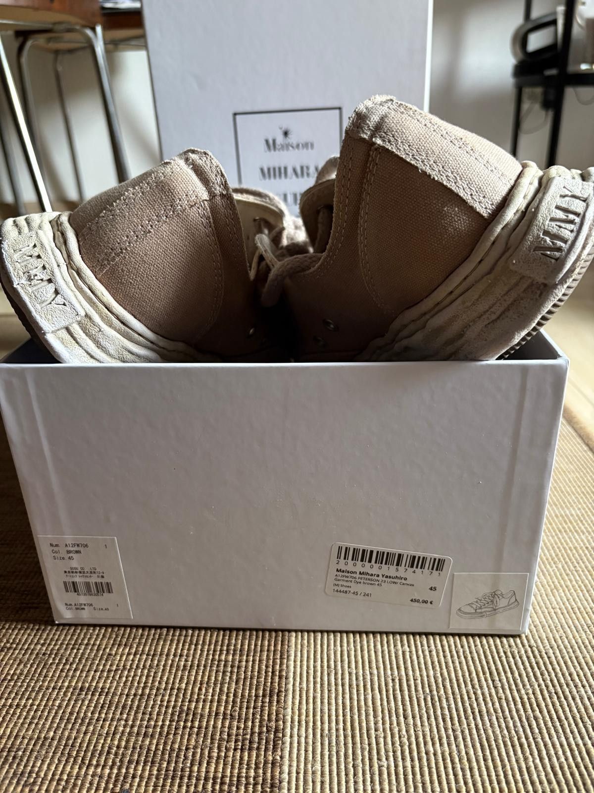 Maison MIHARA YASUHIRO Peterson23 canvas lace-up sneakers Size US 12 / EU 45 - 8 Thumbnail