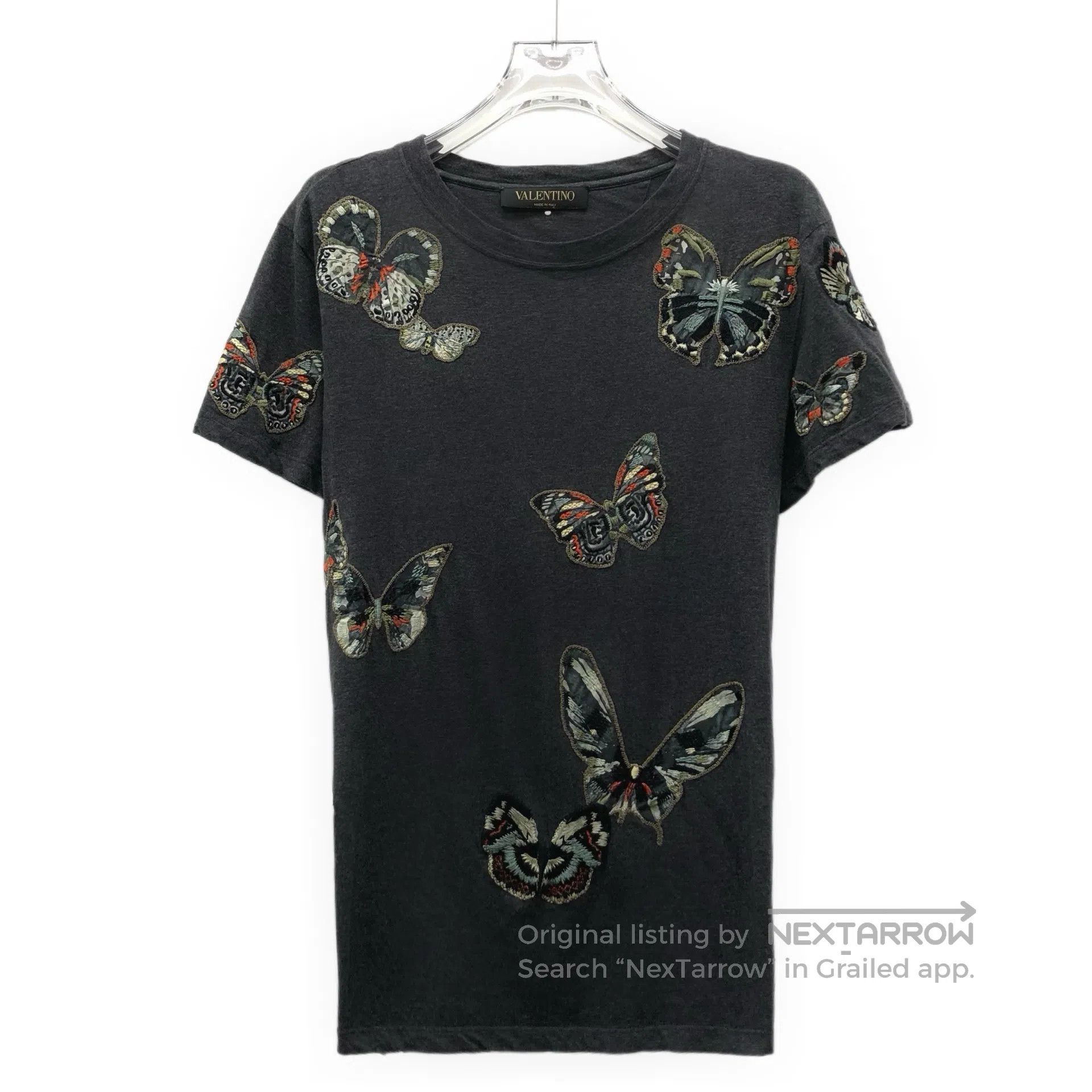 Valentino Valentino Black bow-stitched cotton round-neck short-sleev Size US XS / EU 42 / 0 - 1 Thumbnail