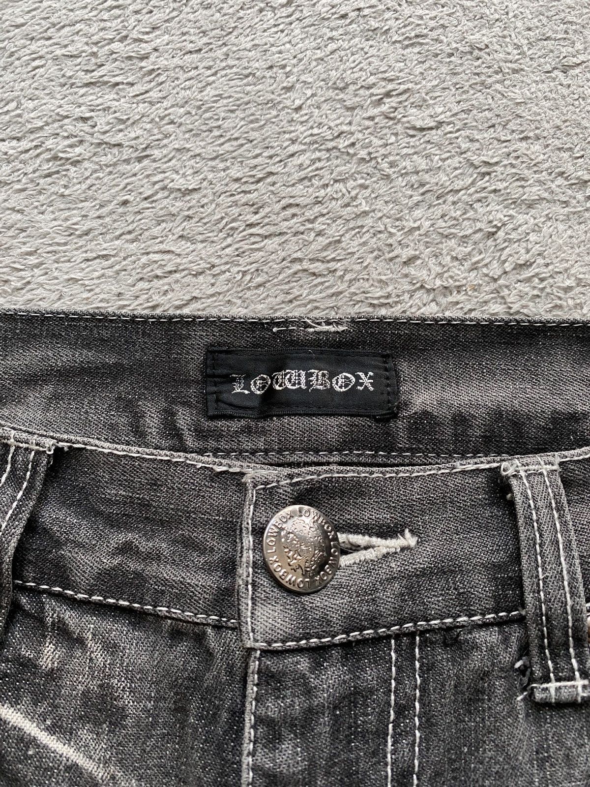 14th Addiction × If Six Was Nine × Japanese Brand Lowbox Distressed Denim Shorts Size US 32 / EU 48 - 7 Thumbnail