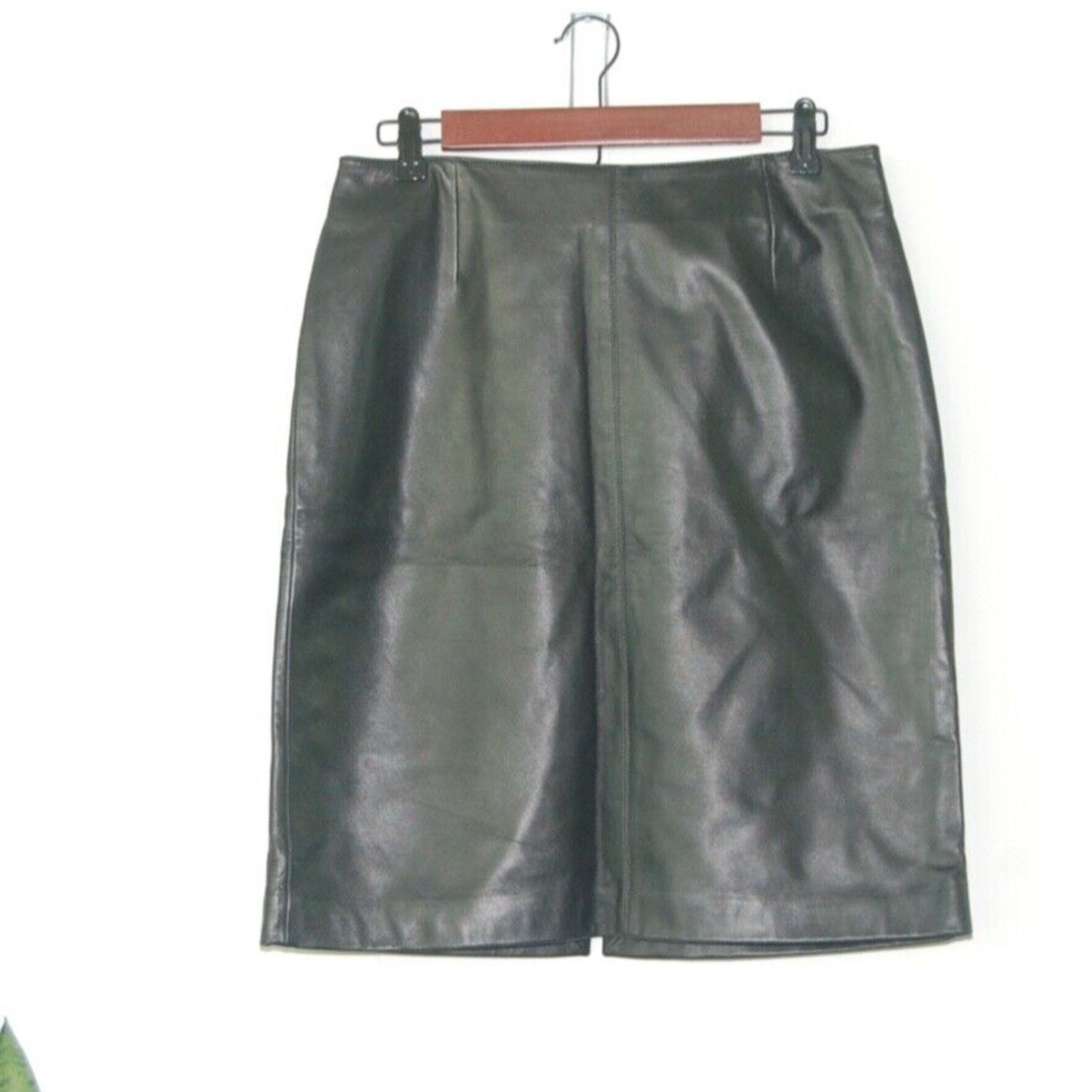 Lord & Taylor Lord & Taylor Retro Designer Luxury Black Leather Mini Skirt Size 30" / US 8 / IT 44 - 1 Thumbnail