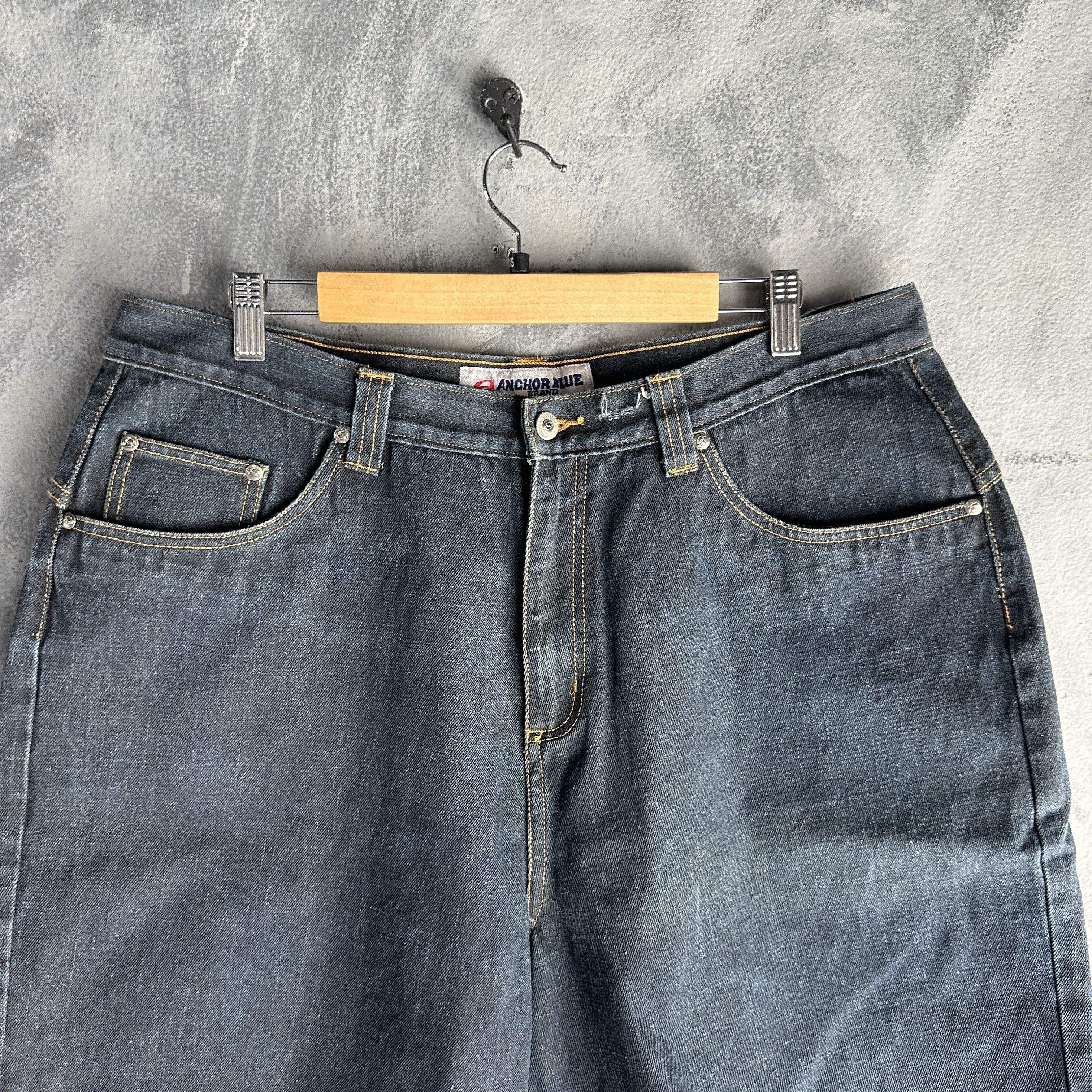 Anchor Blue Vtg Anchor Blue Shorts Denim Baggy Relaxed Long Y2K Casual Size US 38 / EU 54 - 5 Thumbnail