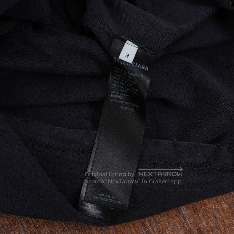 Balenciaga Balenciaga Black washed short-sleeve Size US L / EU 52-54 / 3 - 5 Thumbnail