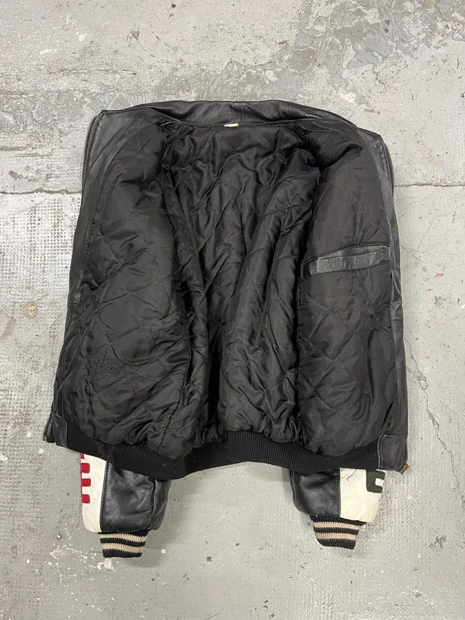 Vintage 2000s Algeria Traditional Black Leather Bomber Jacket Size US M / EU 48-50 / 2 - 13 Thumbnail