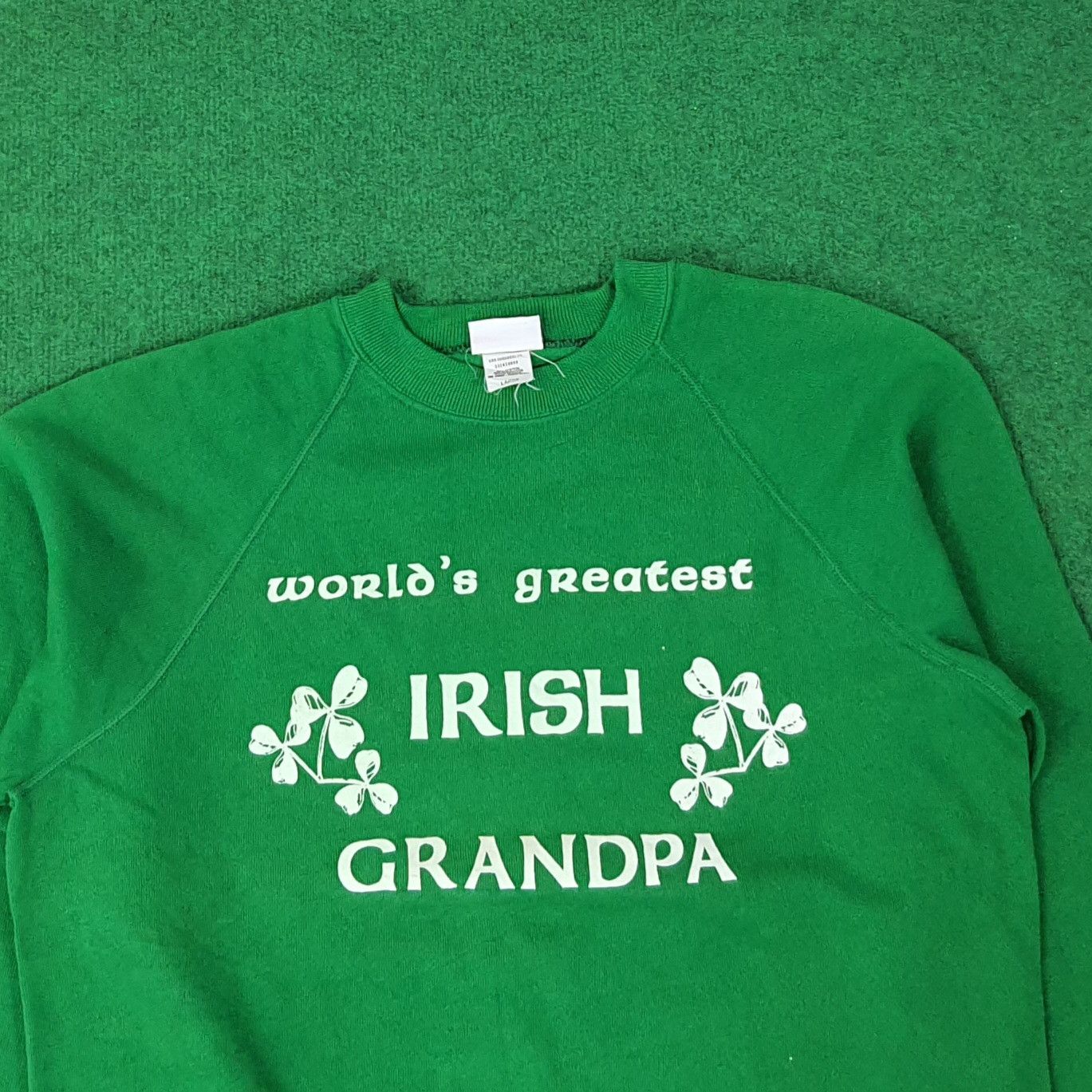 Vintage Vintage World's Greatest Irish Grandpa Sweatshirt C225N18 Size US M / EU 48-50 / 2 - 2 Thumbnail