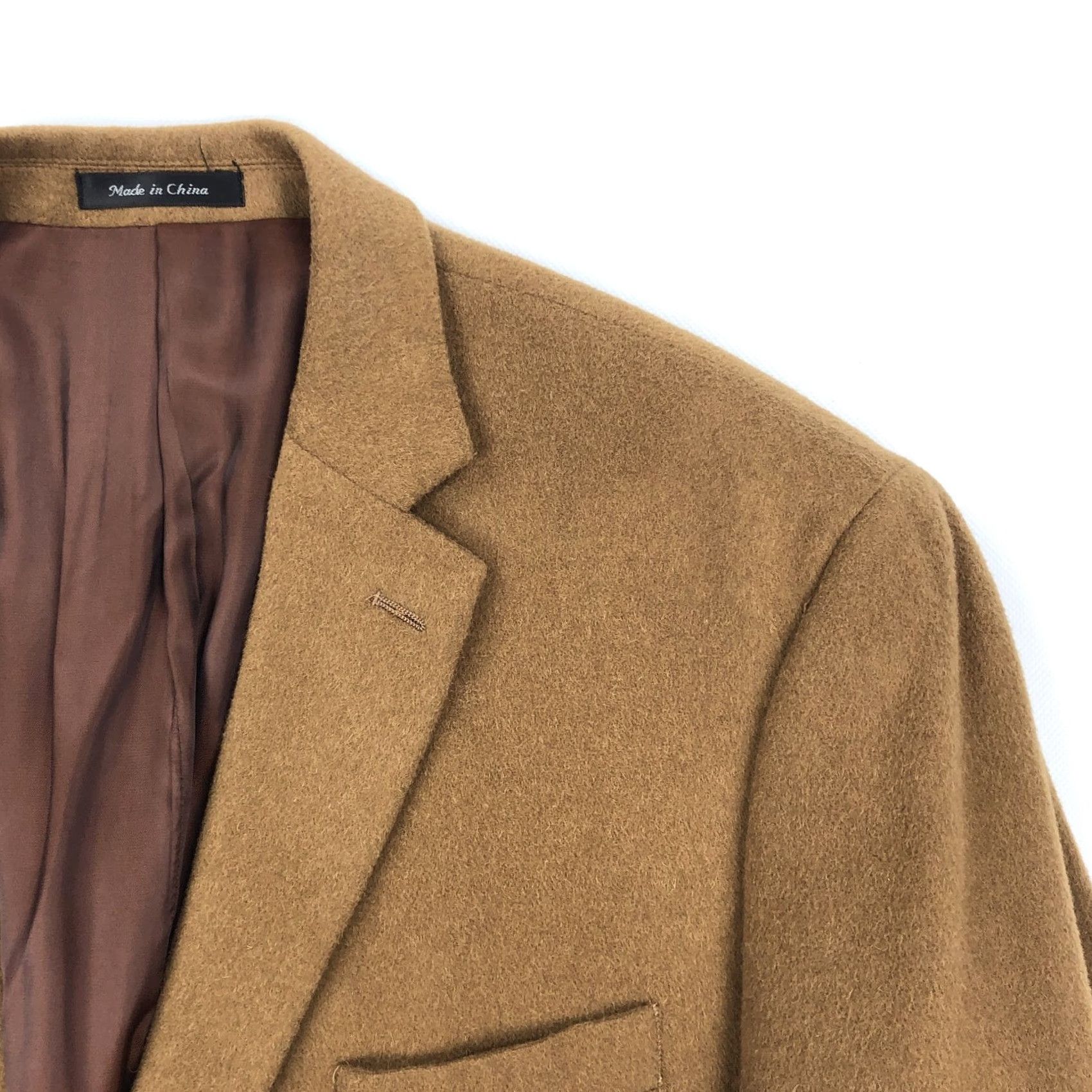 Ralph Lauren Ralph Lauren Men’s 46L Camel Hair Two Button Blazer Jacket Brown Size 46R - 2 Thumbnail