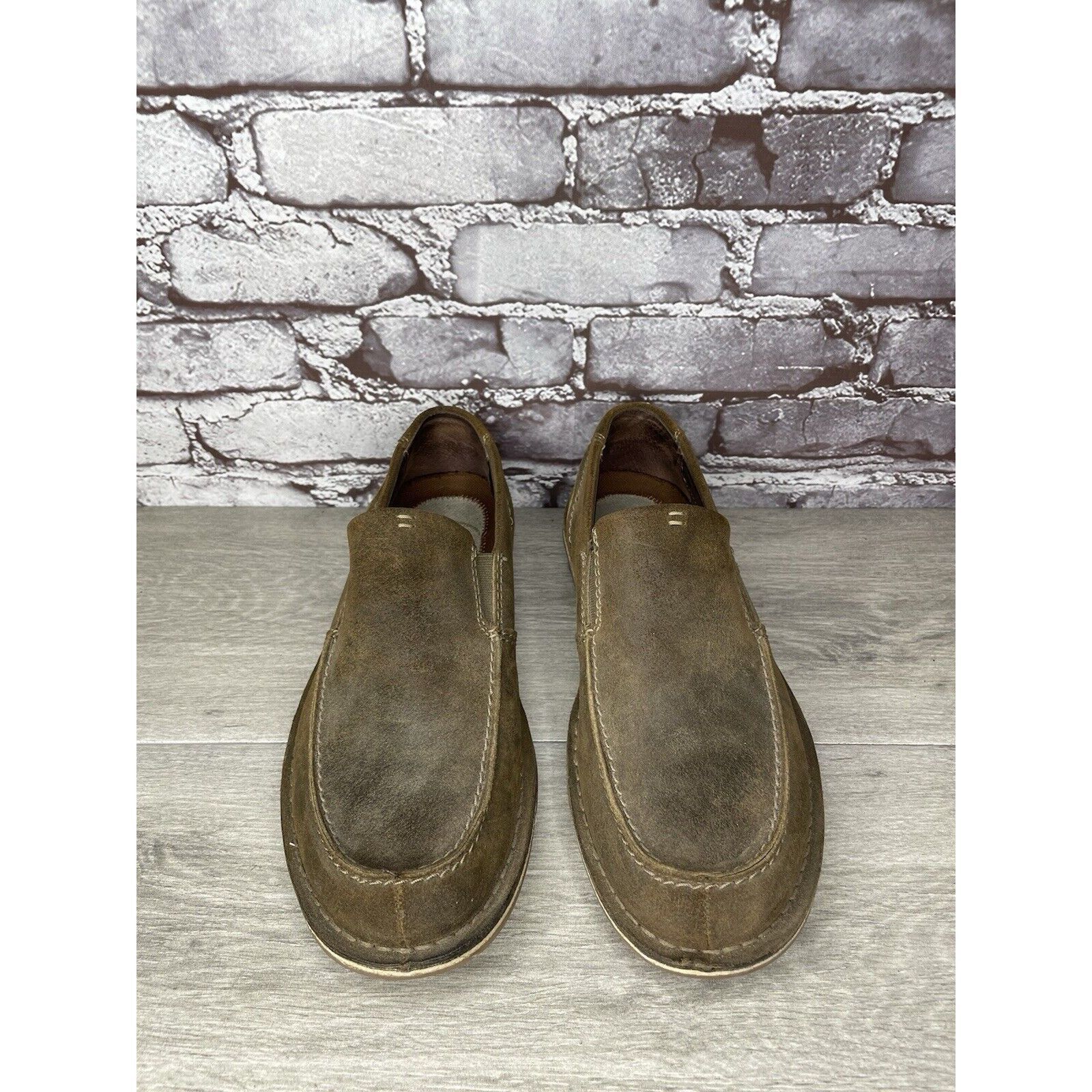Clarks Clarks Est. 1825 Brown Suede Leather Slip On Loafers Shoes M Size US 9.5 / EU 42-43 - 14 Thumbnail