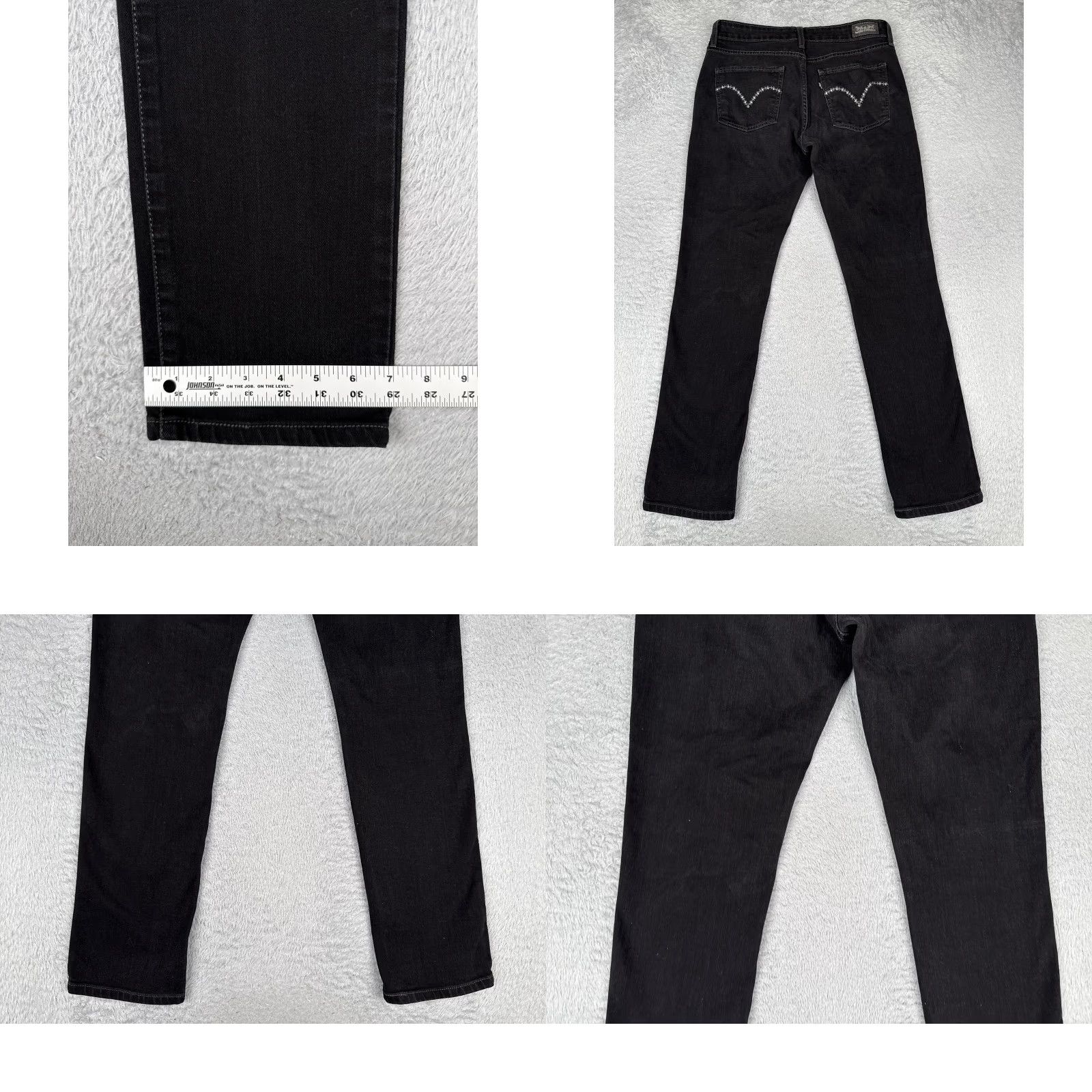 Levi's Levi's Black Charcoal Wash Mid Rise Skinny Jeans Womens 10 30x32 Denim Stretch 5-Pocket City Size 32" / US 10 / IT 46 - 10 Thumbnail