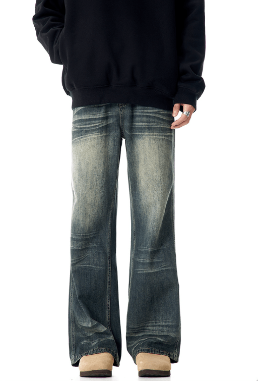 Japanese Brand × Vintage American retro straight washed loose versatile flared jeans Size US 32 / EU 48 - 1 Thumbnail