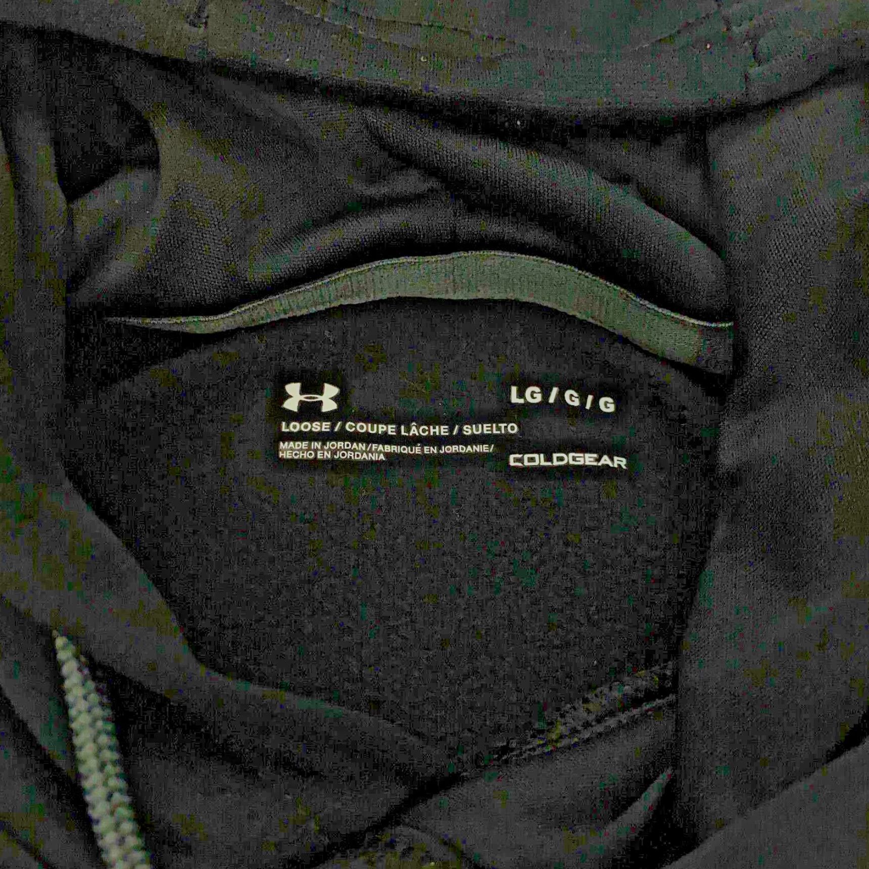 Under Armour Under Armour Hoodie Mens Large Black Pockets Sweatshirt ColdGear Knit Polyester Pullover Size US L / EU 52-54 / 3 - 5 Thumbnail