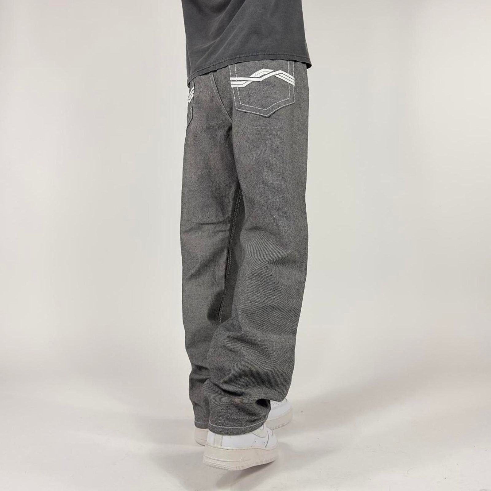 Japanese Brand × Southpole Y2K S2 Grey Wide-Leg Baggy Streetwear Grunge Denim Pants Size US 34 / EU 50 - 1 Thumbnail