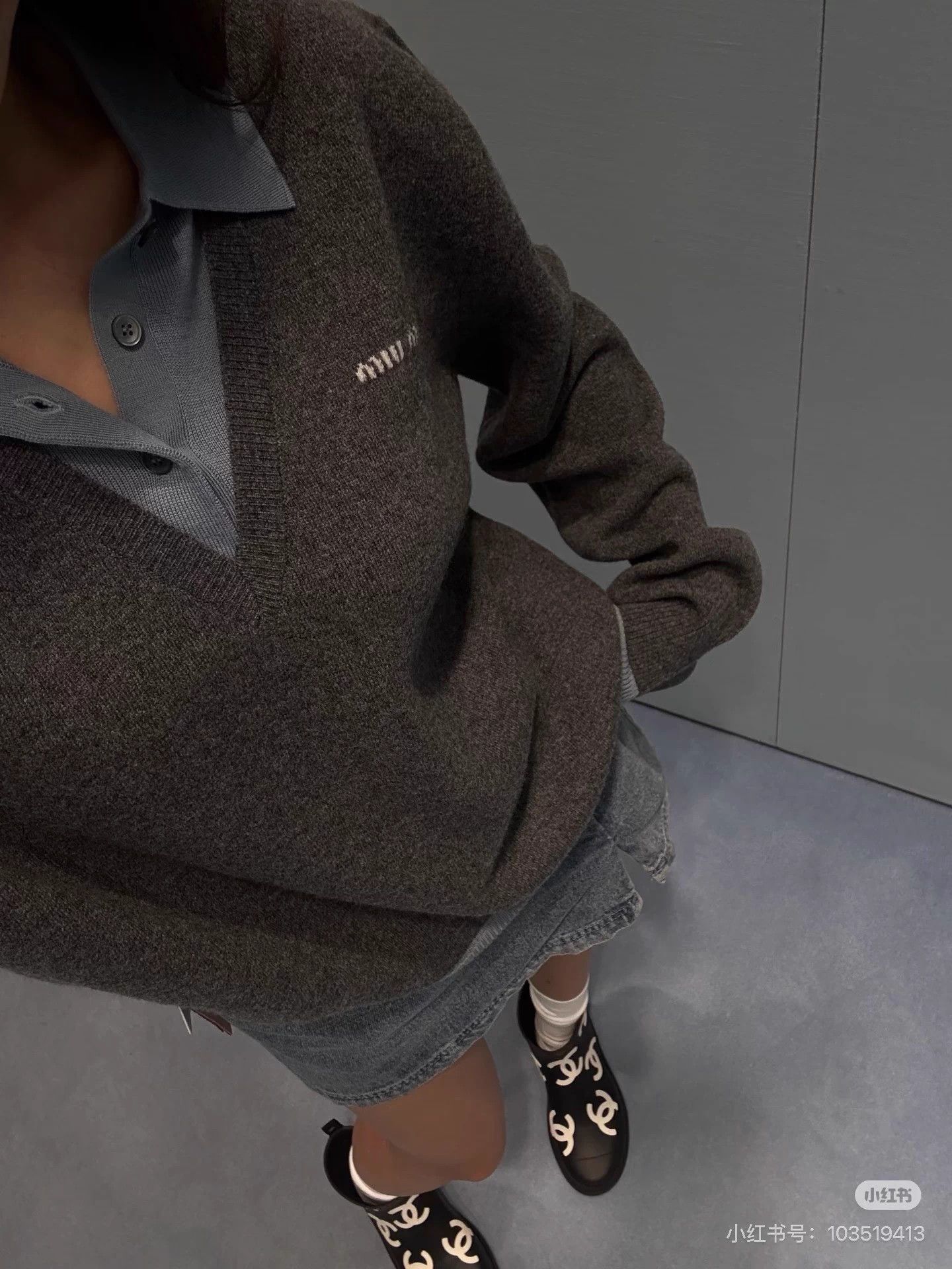 Miu Miu MIUMIU 25 Layered Polo Knit Sweater 36 Size M / US 6-8 / IT 42-44 - 8 Thumbnail