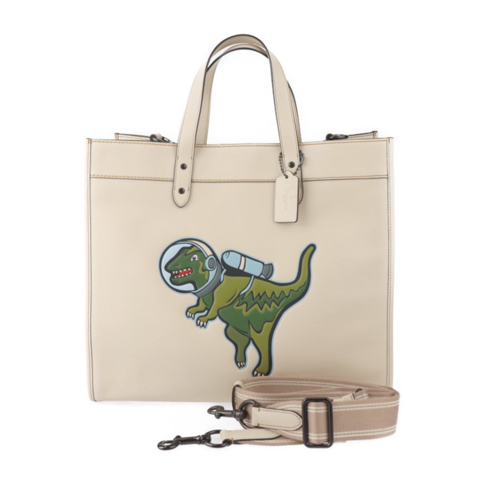 Coach Field Tote 40 Lexy Space Bag Cg592 Leather Beige Shoulder 2426053008127R1, Women's