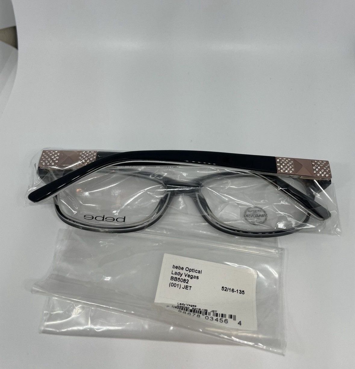 Swarovski Bebe Lady Vegas BB5082 Glasses Designer Frames Eyewear Size ONE SIZE - 3 Thumbnail