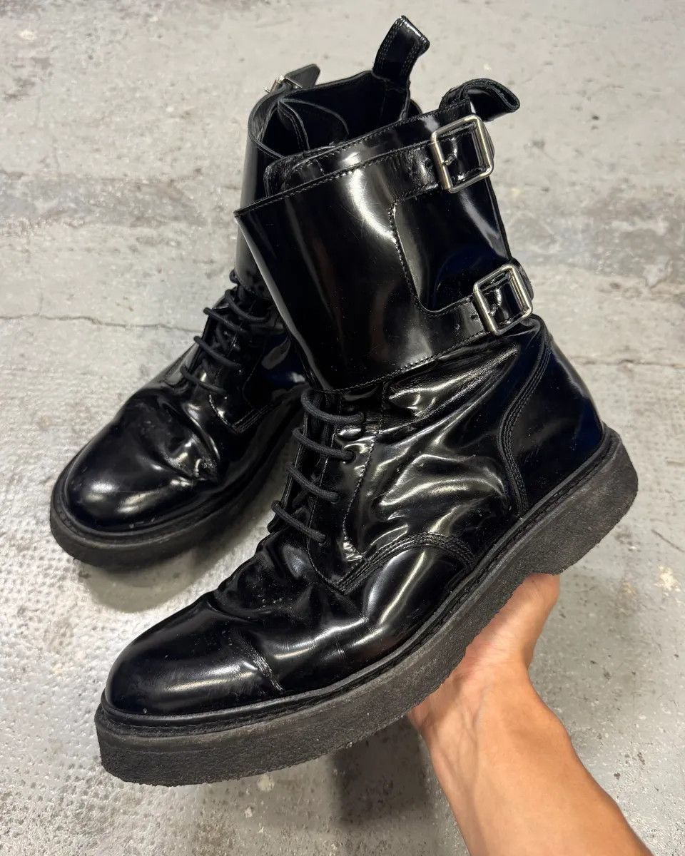 Balmain AW2015 Balmain H&M Black Ankle Leather Boots Size US 11 / EU 44 - 1 Thumbnail
