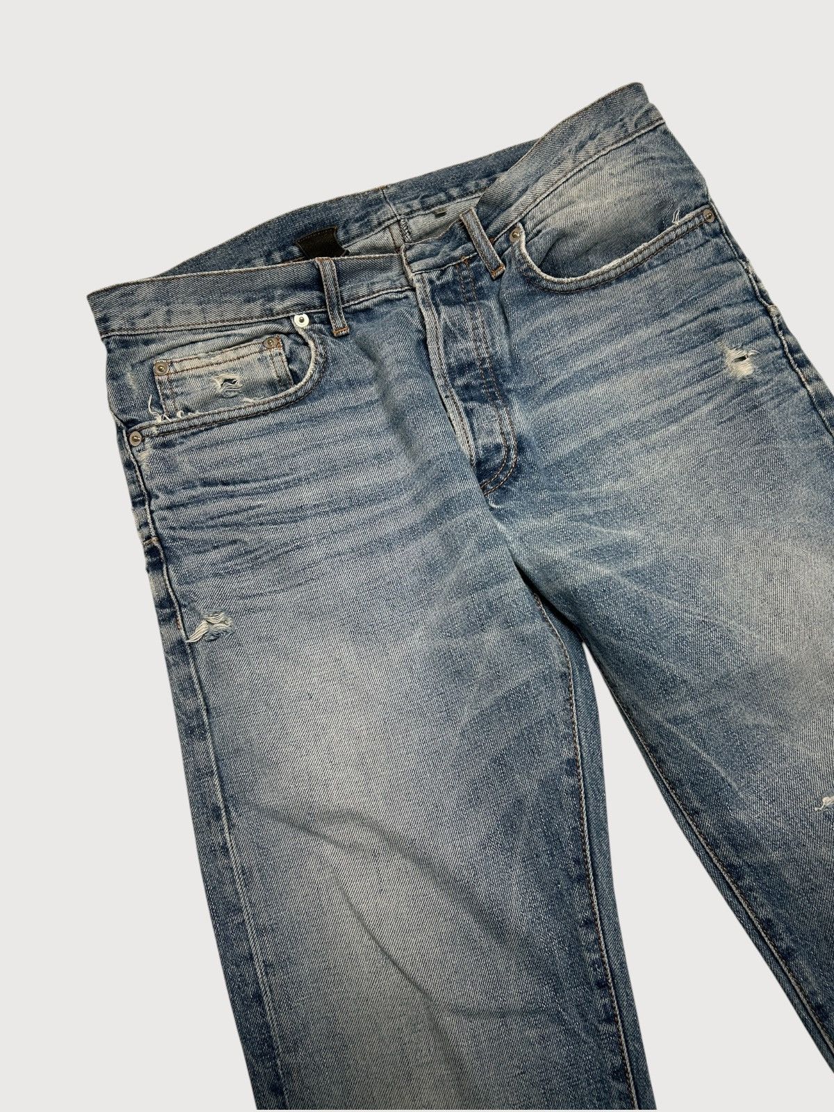 Dior FW2010 Whiskered Repaired Denim Size US 32 / EU 48 - 3 Thumbnail