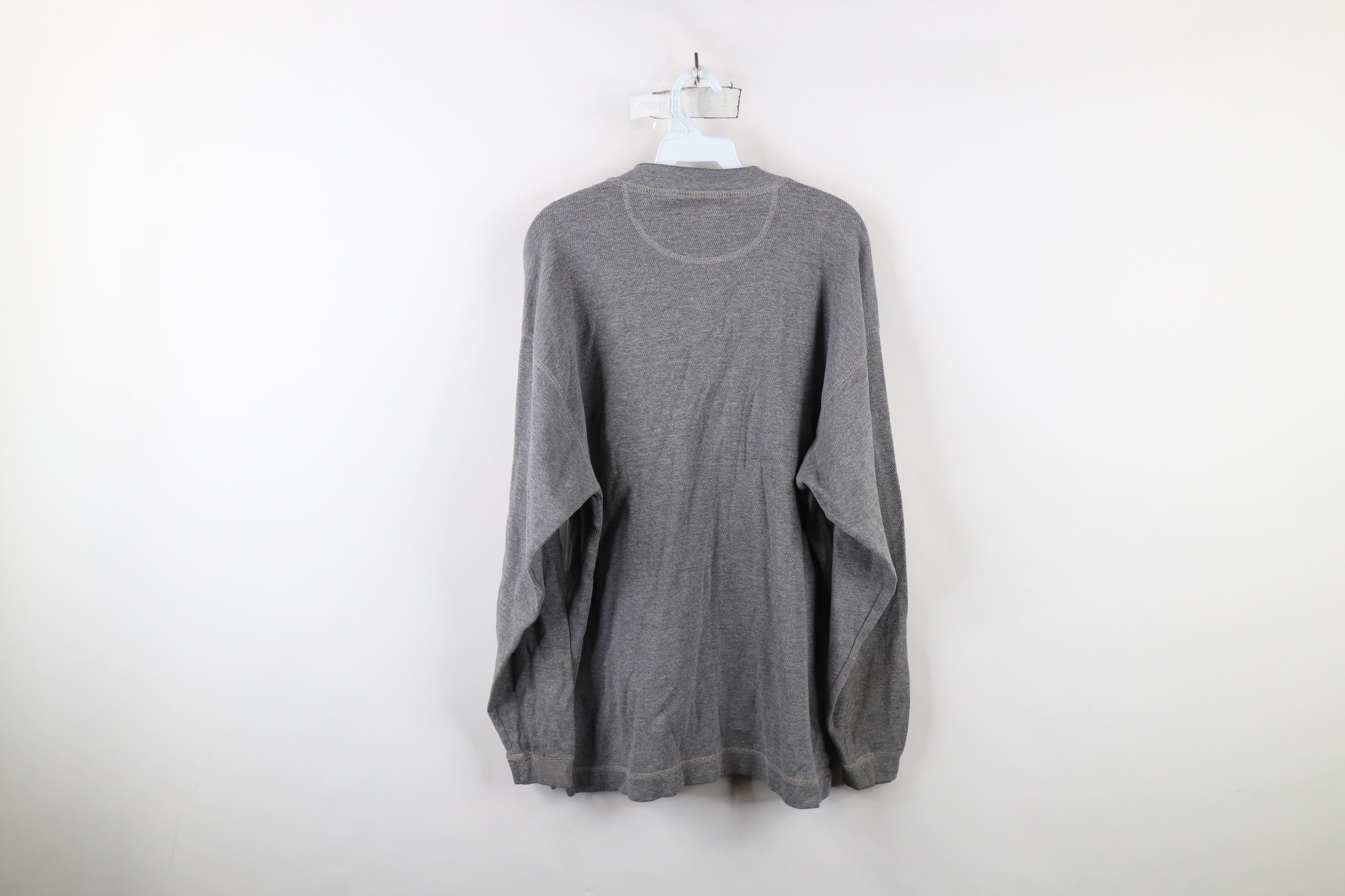 Vintage Vintage 90s Streetwear Knit Long Sleeve Henley T-Shirt Size US XL / EU 56 / 4 - 10 Thumbnail
