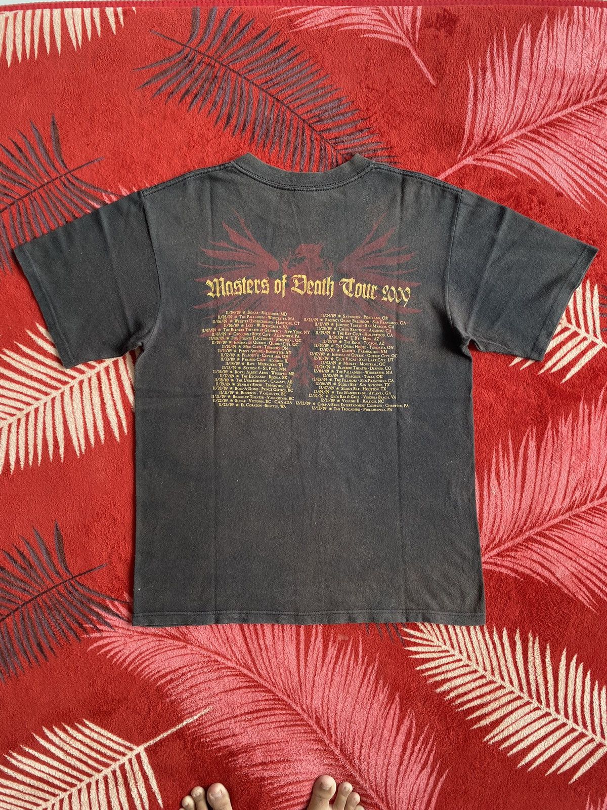 Band Tees 00s Faded Vader Masters of Death Tour T Shirt Size US M / EU 48-50 / 2 - 2 Thumbnail