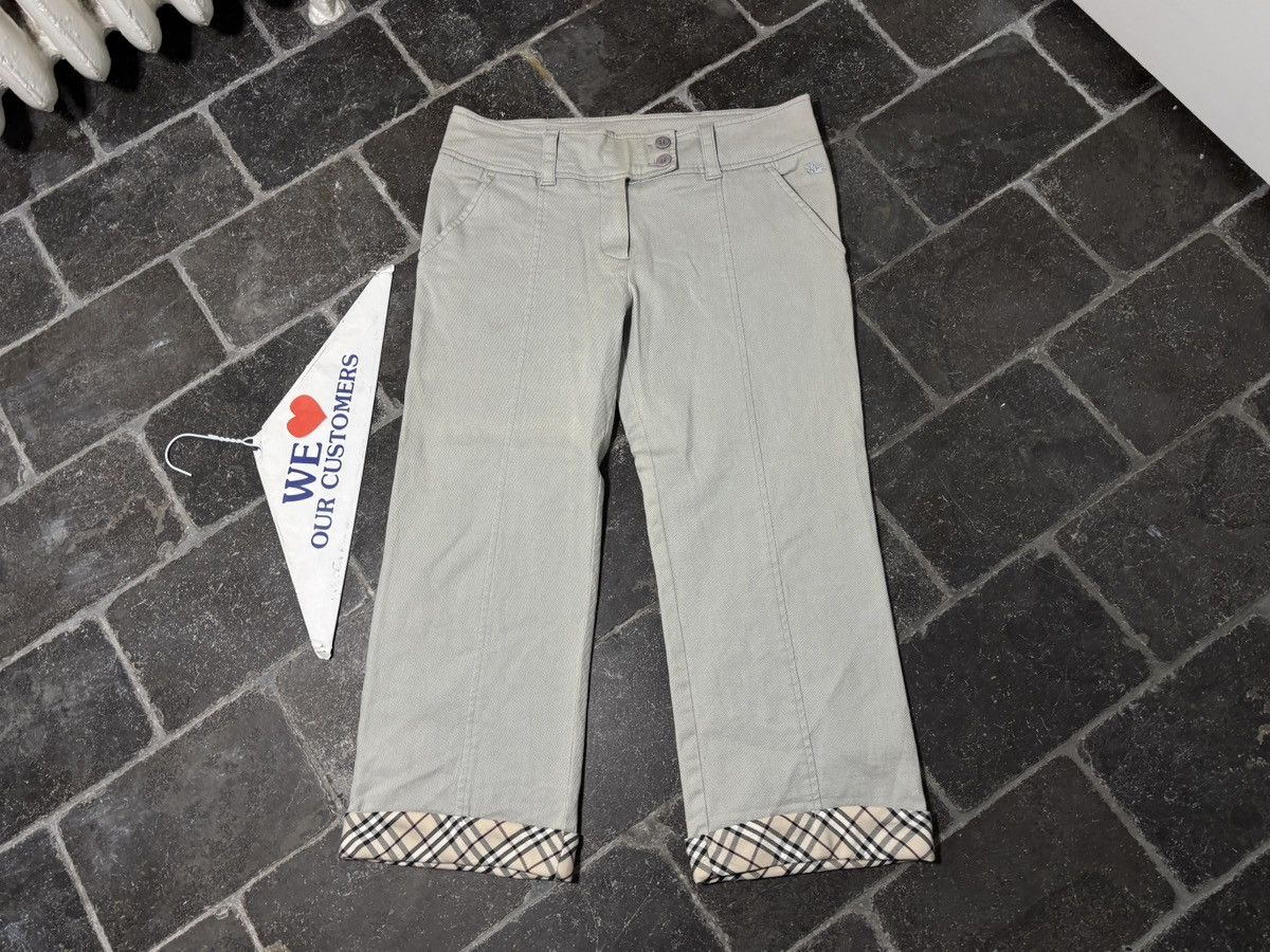 Burberry Y2K Burberry London Capris Lowrise Culotte Vintage Novacheck Size 31" - 15 Thumbnail