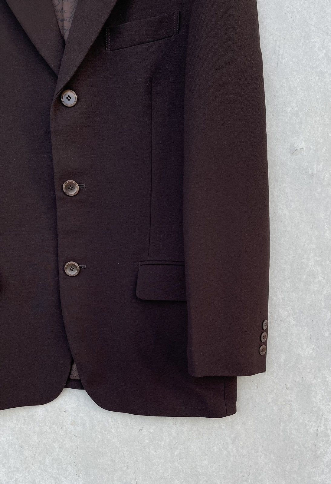 Jean Paul Gaultier 🔥A/W 1997 Jean Paul Gaultier Wool-blend Script Print Jacket Size US M / EU 48-50 / 2 - 7 Thumbnail