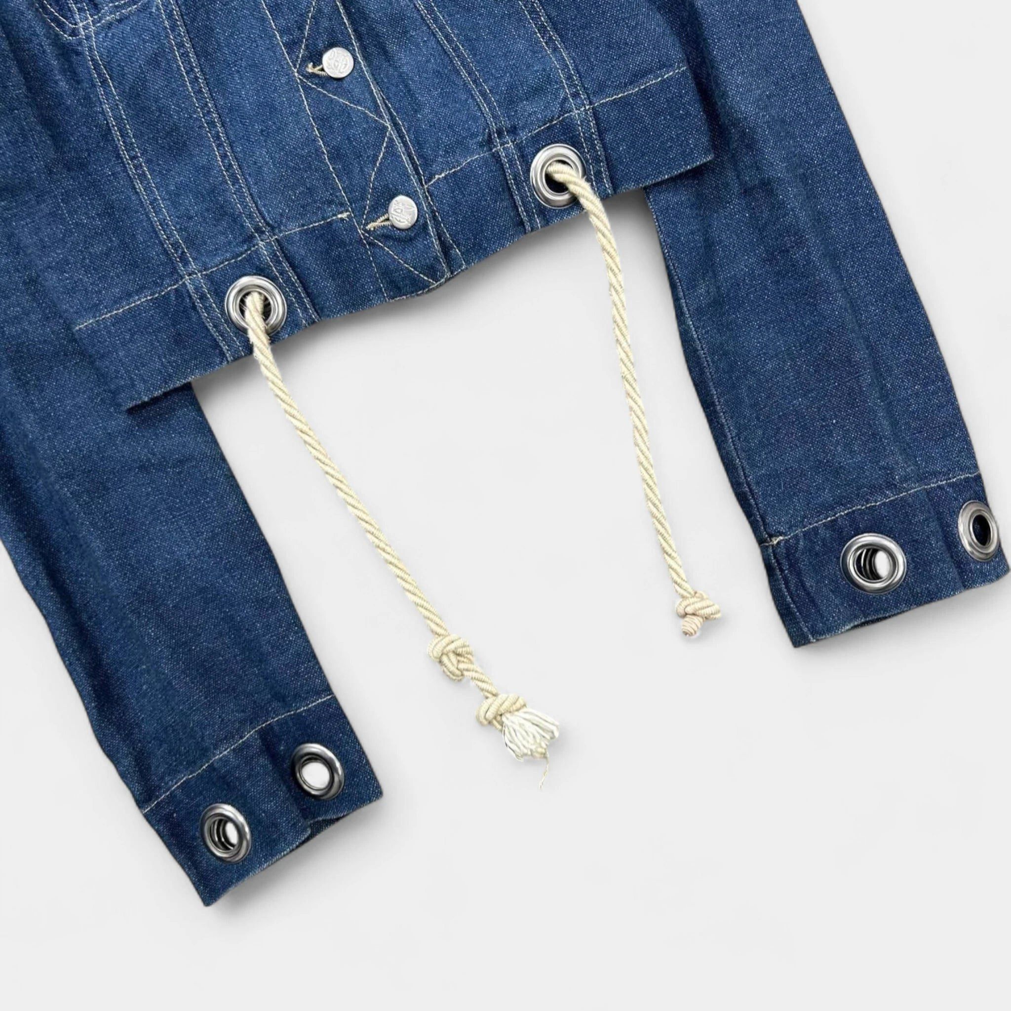 Jean Paul Gaultier Jean Paul Gaultier 90's Rope Denim Jacket Size US S / EU 44-46 / 1 - 2 Thumbnail