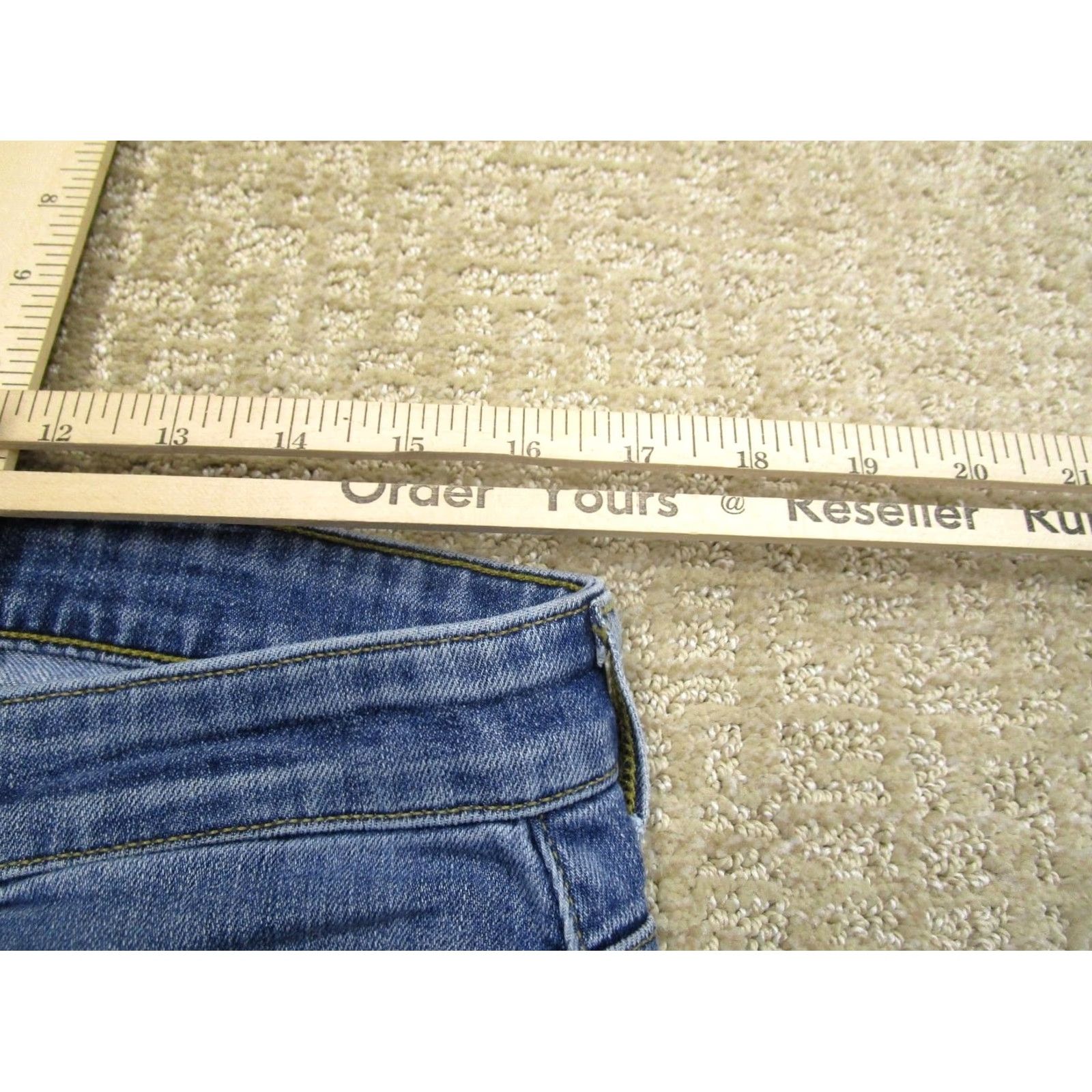Paige Paige Federal Jeans Men 33 Blue Straight Slim Denim Light Wash 5-Pocket Logo 34 Inseam Regular Size Type: Jeans Size US 33 - 5 Thumbnail