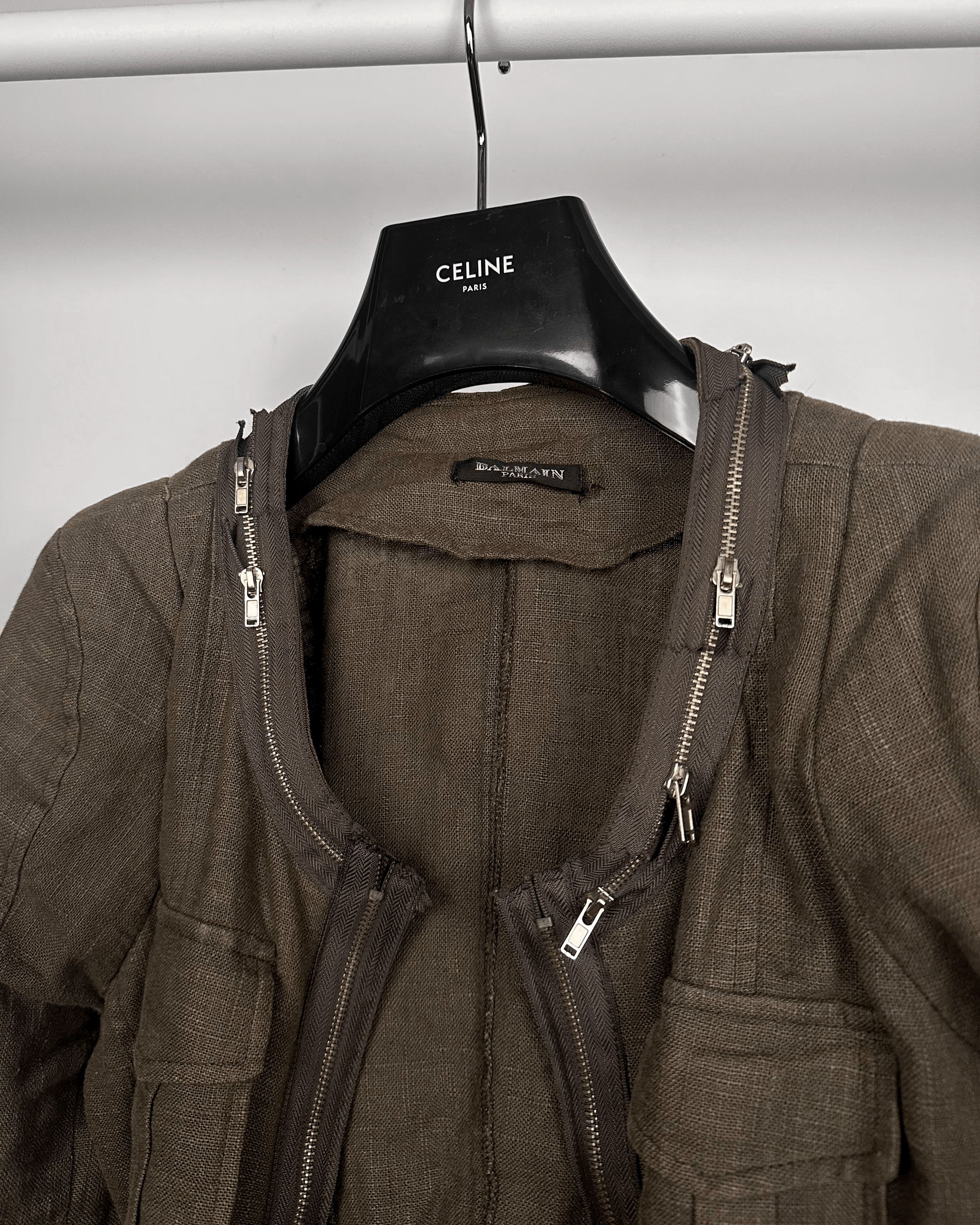 Balmain Balmain Multi-Zip Canvas Jacket Size US S / EU 44-46 / 1 - 6 Thumbnail