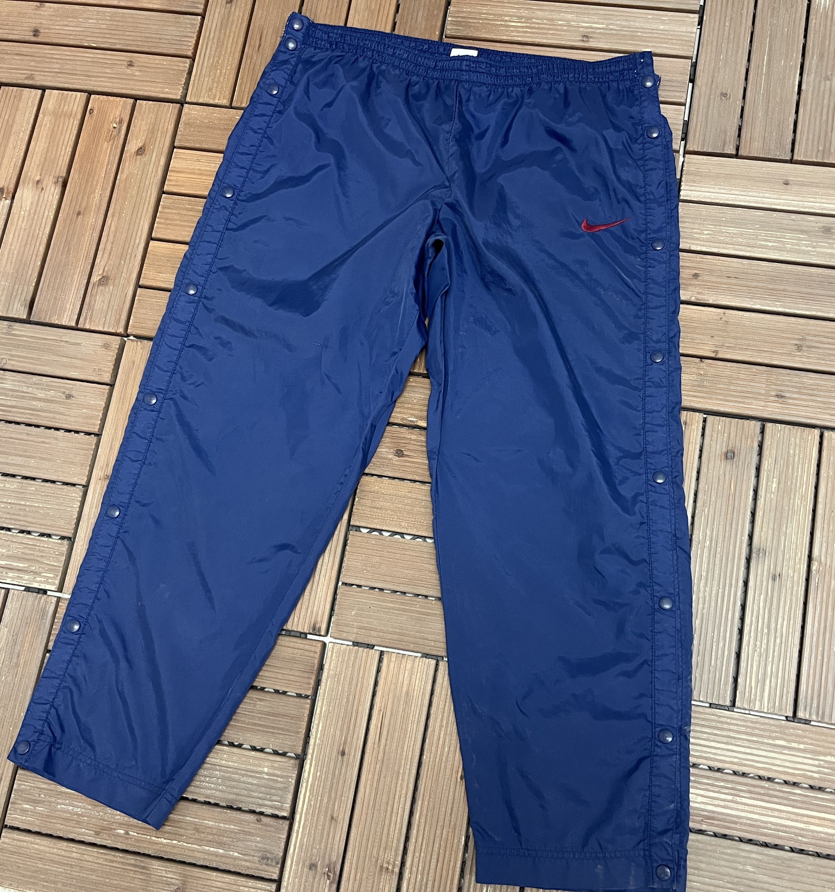 Nike × Vintage Nike Embroidered Graphic Vintage Tear Away Track Pants Size US 34 / EU 50 - 4 Thumbnail