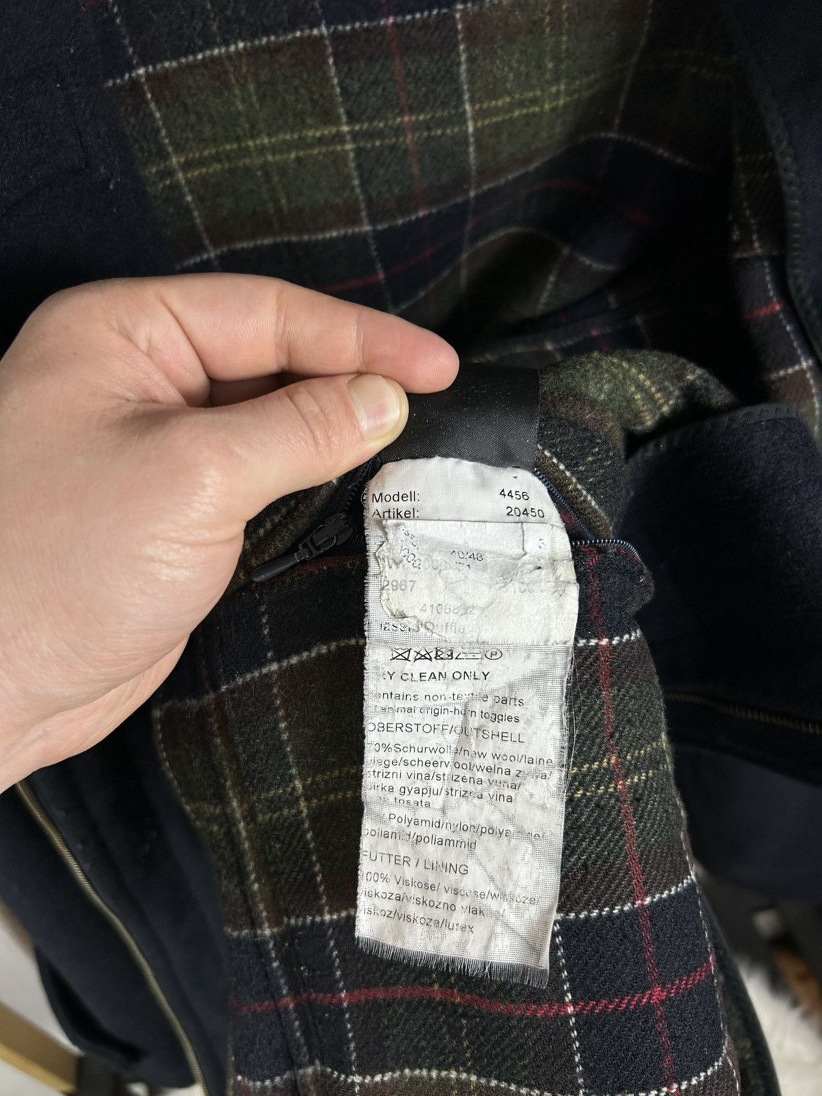 Barbour Barbour Duffle Wool Heavy Coat Size 40 Dark Blue Size US M / EU 48-50 / 2 - 15 Thumbnail