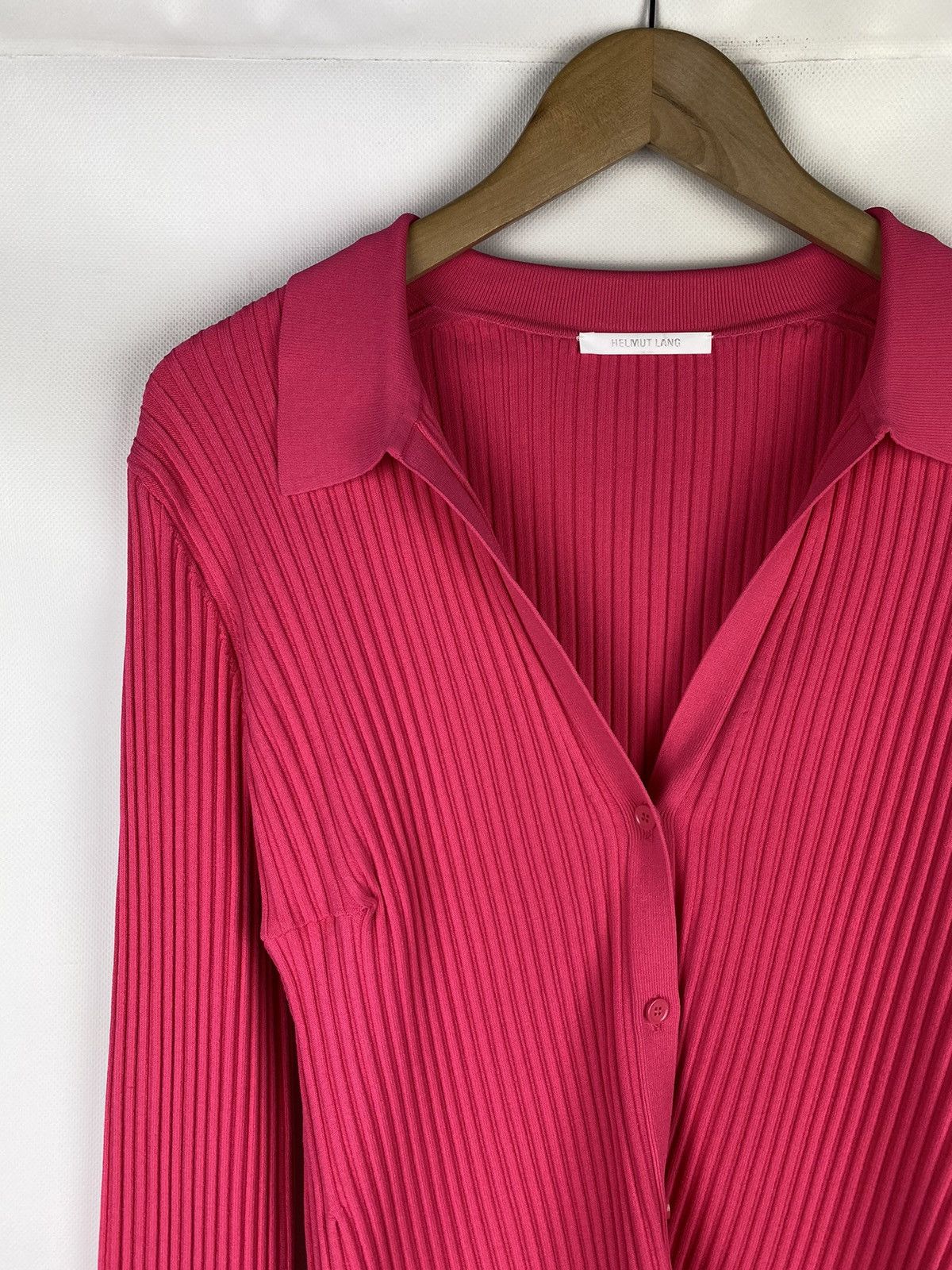 Helmut Lang Helmut Lang ladies pleated cardigan sweater size L Size L / US 10 / IT 46 - 4 Thumbnail
