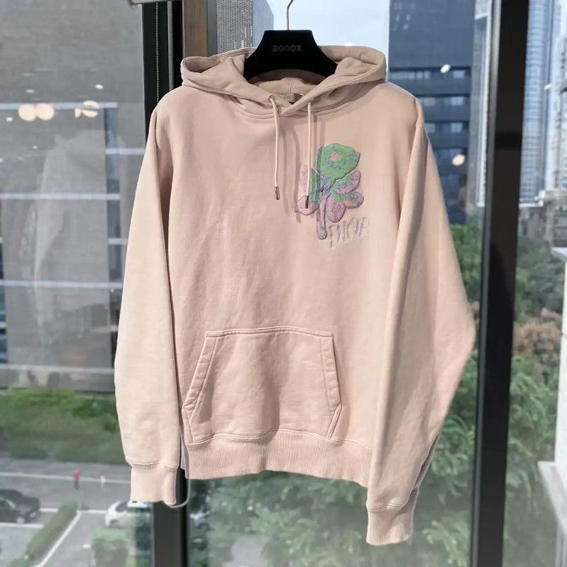 Dior Dior Pink Cotton Hoodie for Women 0089 Size XS / US 0-2 / IT 36-38 - 1 Thumbnail