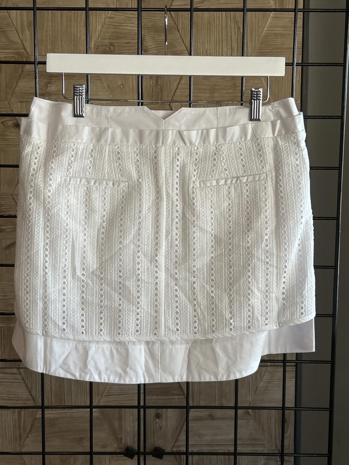 THAKOON NWT Thakoon Womens Skirt Sz 6 White Eyelet Combo Fairycore Size 28" / US 6 / IT 42 - 4 Thumbnail