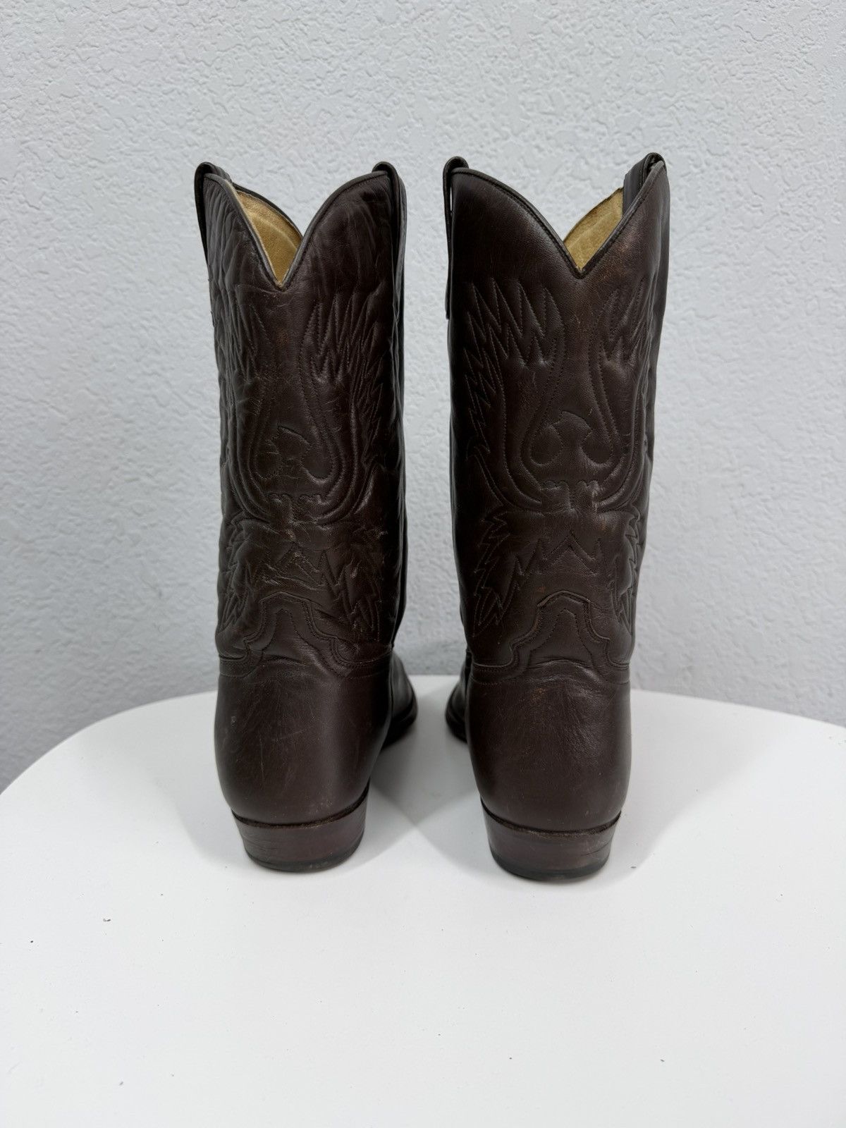 Sancho Boots Vintage Italian AS 98 Rick Owens Style Leather Cowboy Boots Size US 9.5 / EU 42-43 - 4 Thumbnail