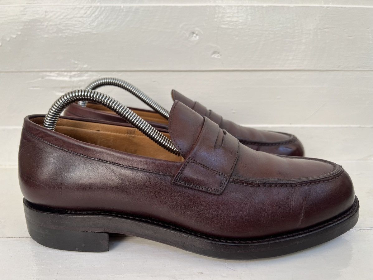 Carmina Carmina Burgundy Penny Loafer Split Toe Shoes Rubber Sole Size US 8 / EU 41 - 8 Thumbnail
