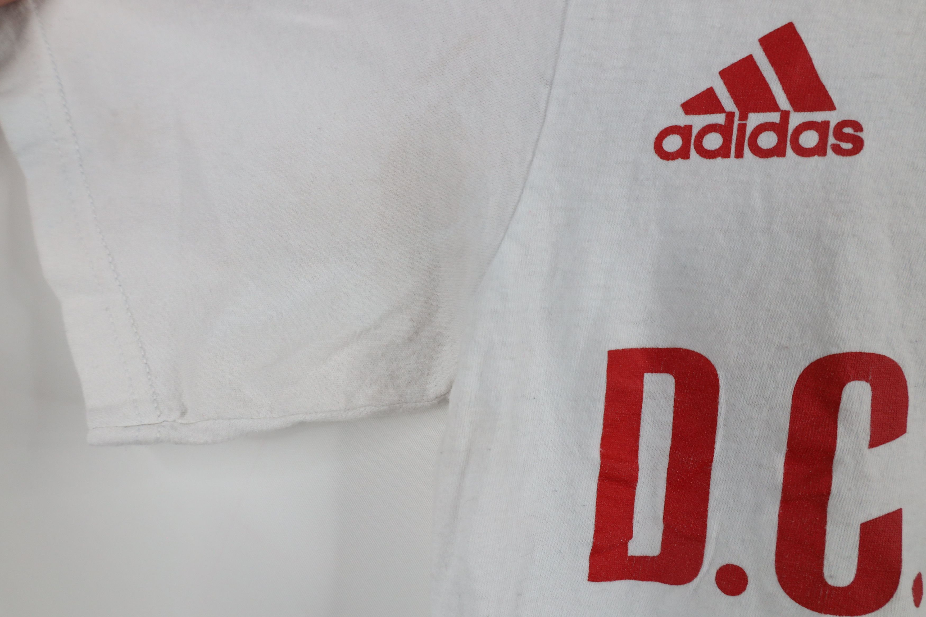 Adidas × Vintage Vintage Adidas MLS United Soccer Football T-Shirt White #9 Size US S / EU 44-46 / 1 - 5 Thumbnail