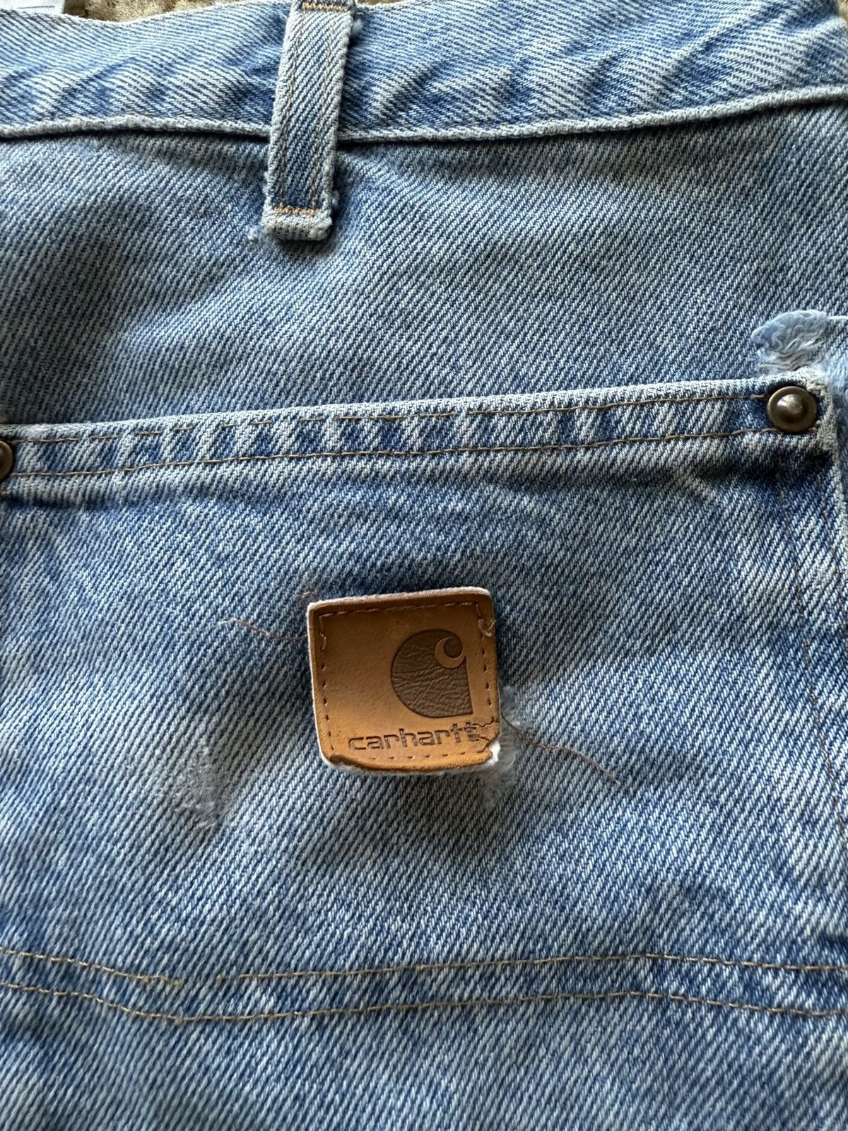 Carhartt Used vintage 38 x 32 Vintage Carhartt Double Knee Jeans Size US 38 / EU 54 - 3 Thumbnail