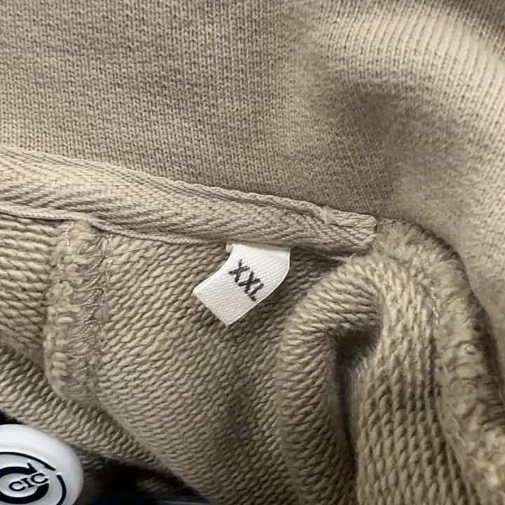AMI Ami De Coeur Logo Hoodie in Beige -2507 Size US XXL / EU 58 / 5 - 5 Thumbnail