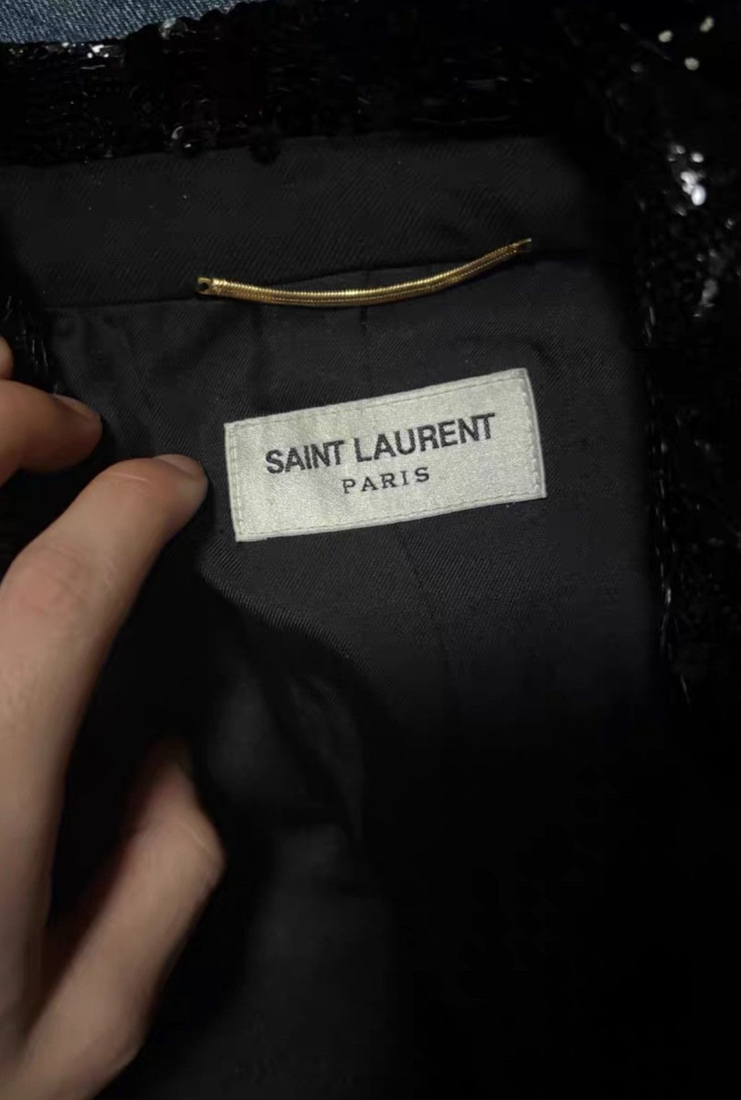 Saint Laurent Paris Saint Laurent SLP 2020SS Double-Breasted Black Scale Blazer Size XS / US 0-2 / IT 36-38 - 3 Thumbnail
