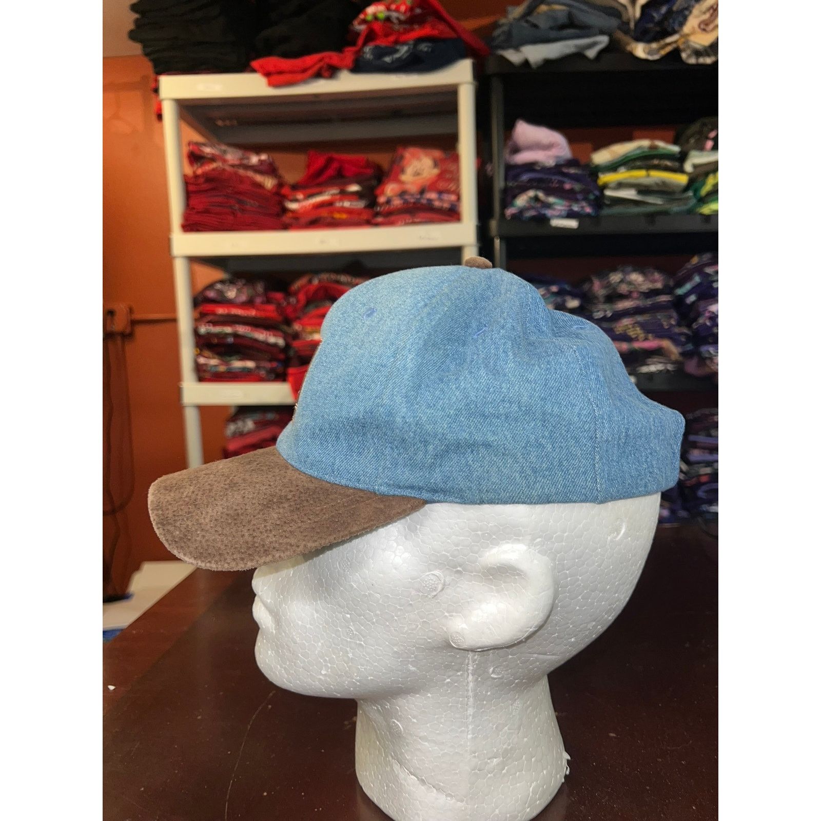 Vintage Vintage Mary Kay Hat Domain Cologne Denim Blue Cap Headwear Size ONE SIZE - 3 Thumbnail
