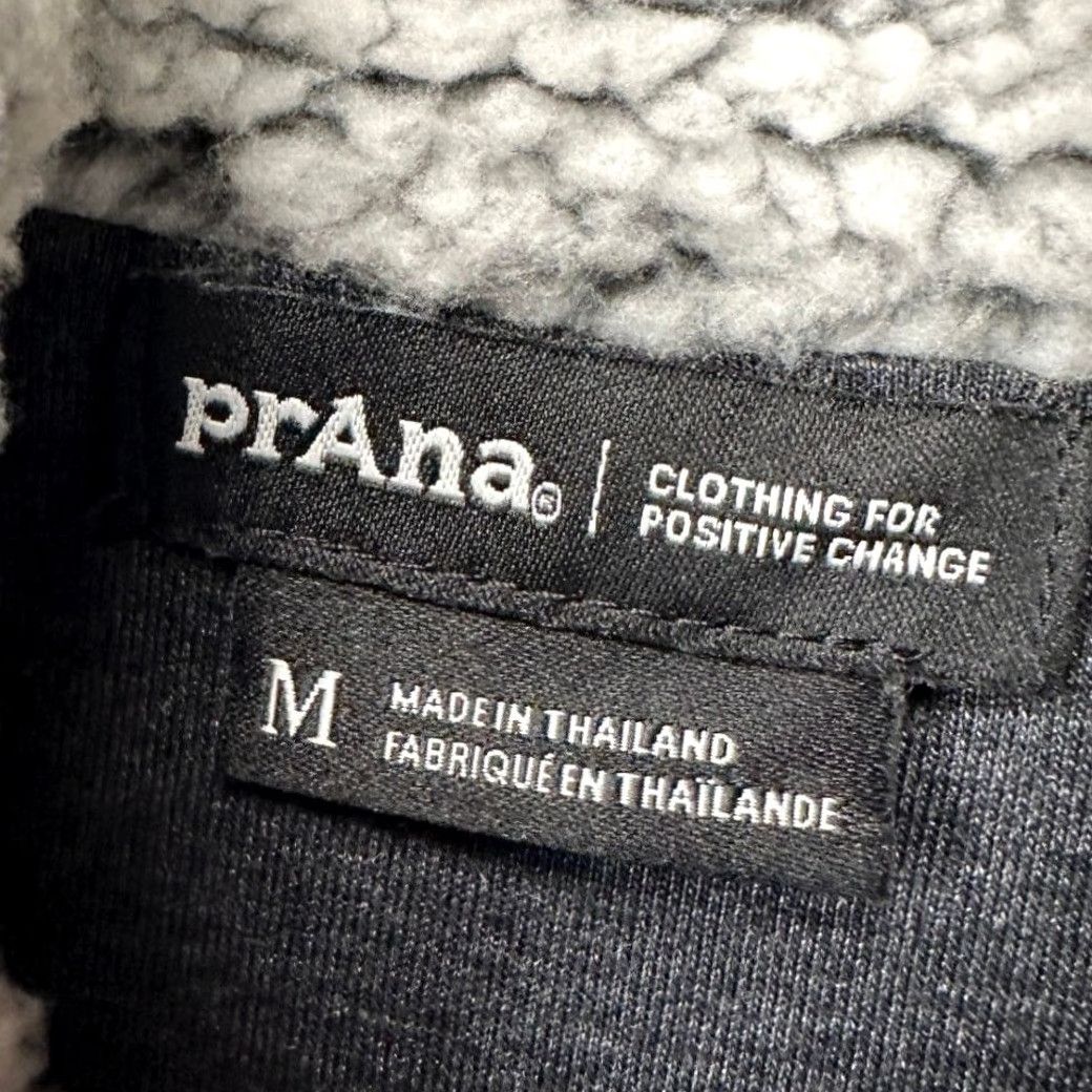 Prana Prana Polar Escape Sherpa Fleece Jacket Womens Medium Gray Pullover Snap Button Coat Size M / US 6-8 / IT 42-44 - 4 Thumbnail