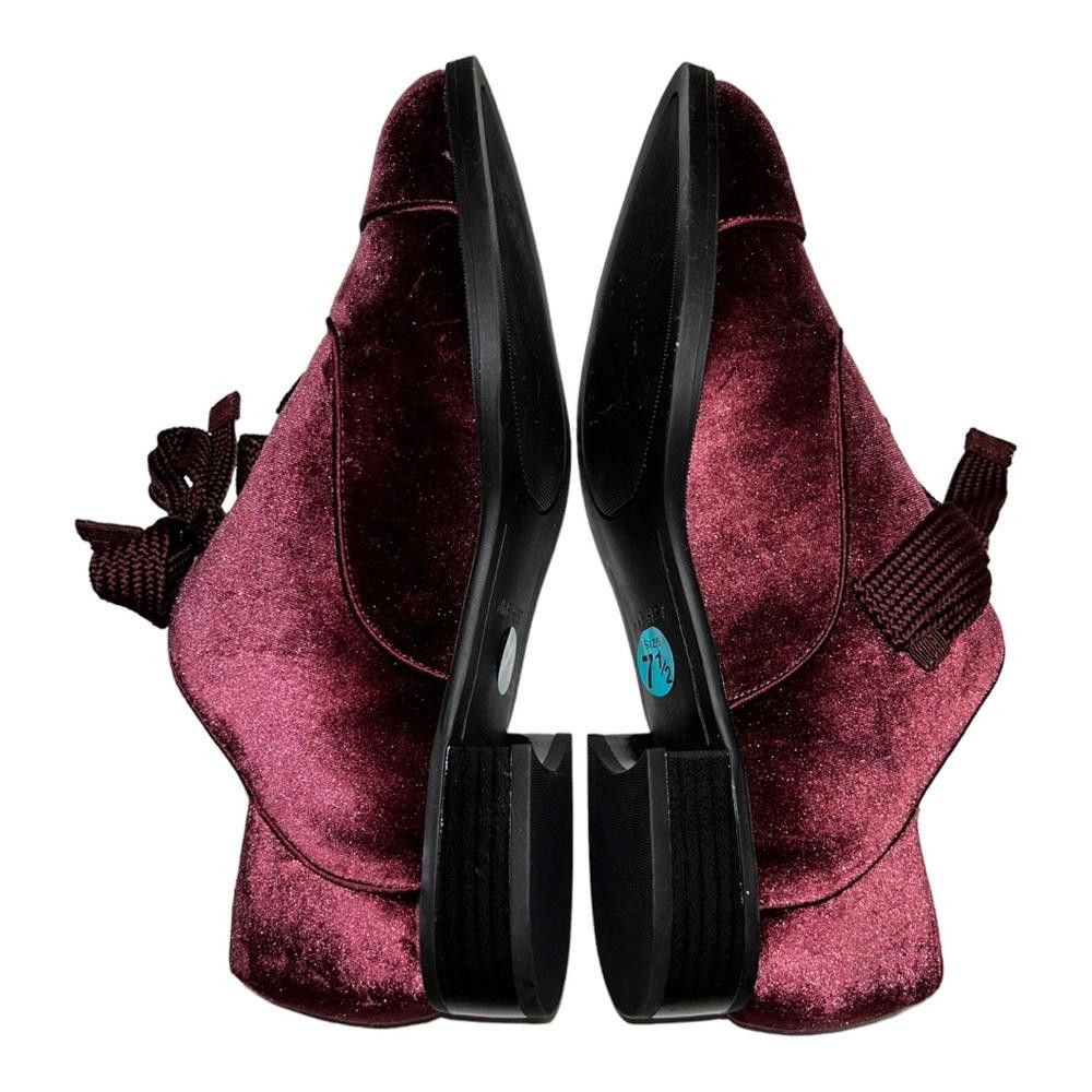 Nine West Nine West l NWOT Burgundy Velvet Oxfords Size 7.5 Size US 7.5 / IT 37.5 - 5 Thumbnail
