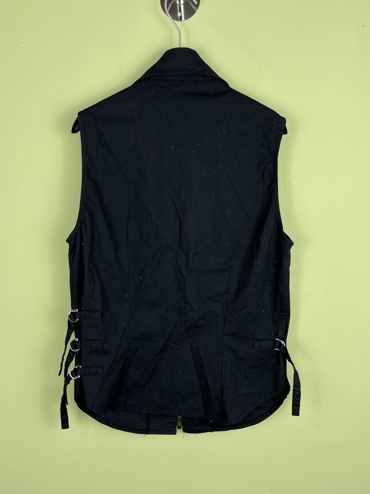 Japanese Brand VINTAGE ZIPPED BONDAGE GOTHIC AVANT GARDE VEST Size M / US 6-8 / IT 42-44 - 4 Thumbnail