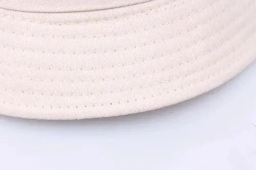 Japanese Brand Solid Color beige Foldable Bucket Hat Size ONE SIZE - 3 Thumbnail