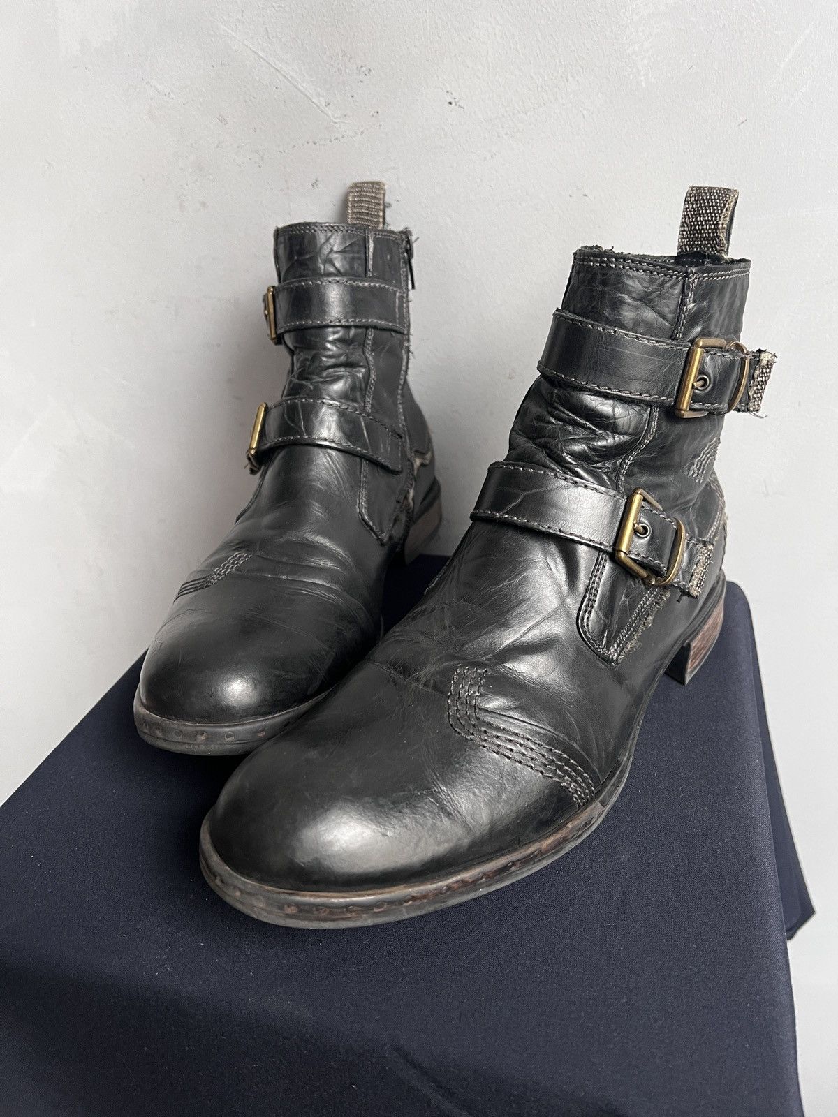 Other Archive ankle leather belted guidi style boots avant garde Size US 10 / EU 43 - 6 Thumbnail