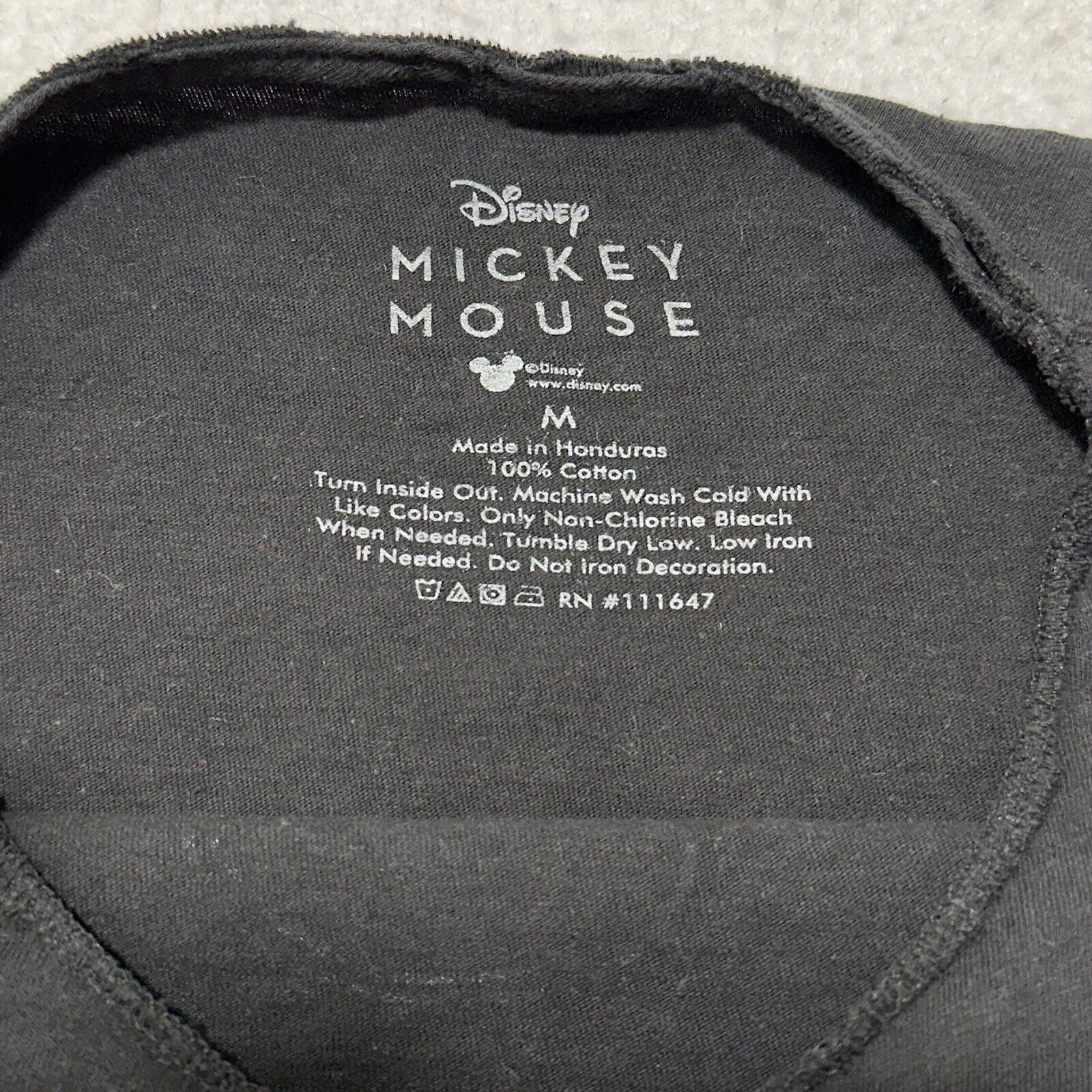 Disney Disney Medium Neon Logo Black Short Sleeve Graphic T Shirt Size US M / EU 48-50 / 2 - 3 Thumbnail
