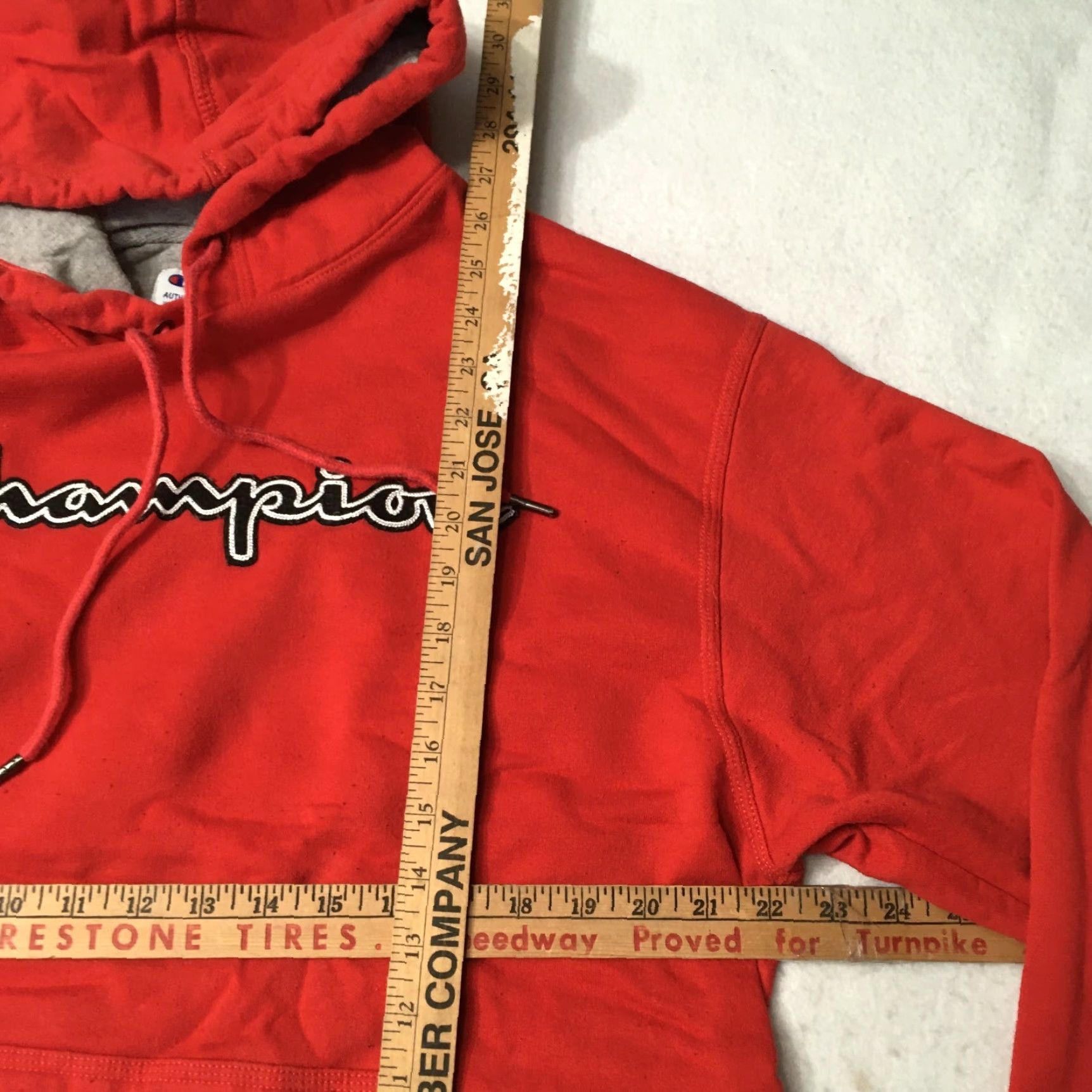 Champion Champion Hoodie Mens Large Red Pullover Logo Sweatshirt Size US L / EU 52-54 / 3 - 4 Thumbnail