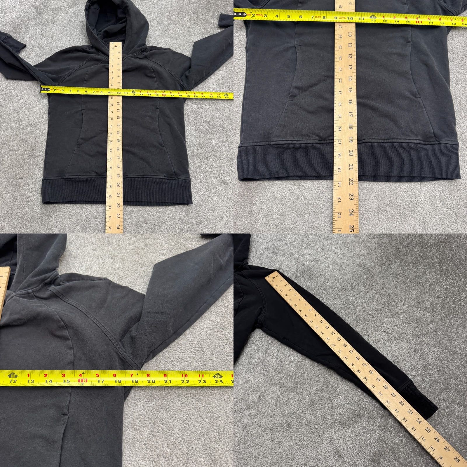Lululemon Lululemon Scuba Pullover Hoodie Sweatshirt Womens 2 XXS Cotton Fleece Logo Black Raglan Sleeve PUllover Breathable Lightweight Hooded 2 Size XS / US 0-2 / IT 36-38 - 8 Thumbnail