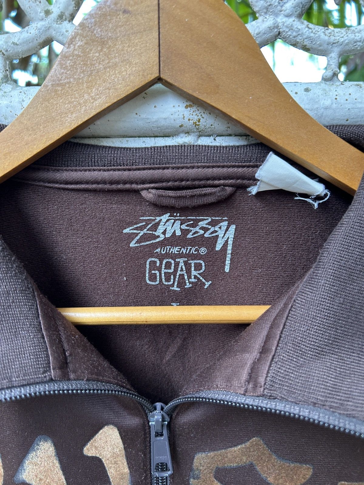 Stussy Vintage Old Stussy brown Track Jacket jersey Size US M / EU 48-50 / 2 - 11 Thumbnail