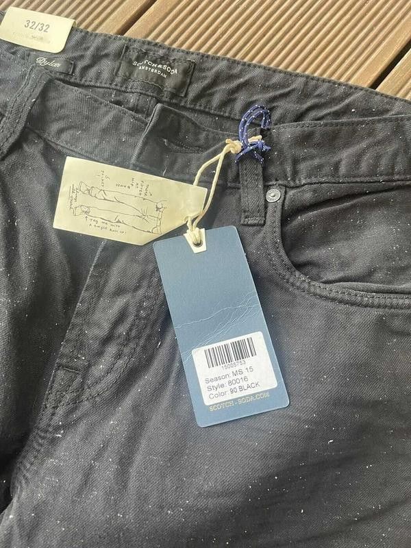Scotch & Soda Scotch&Soda Black Wide Fit Jeans Medium Size US 32 / EU 48 - 6 Thumbnail