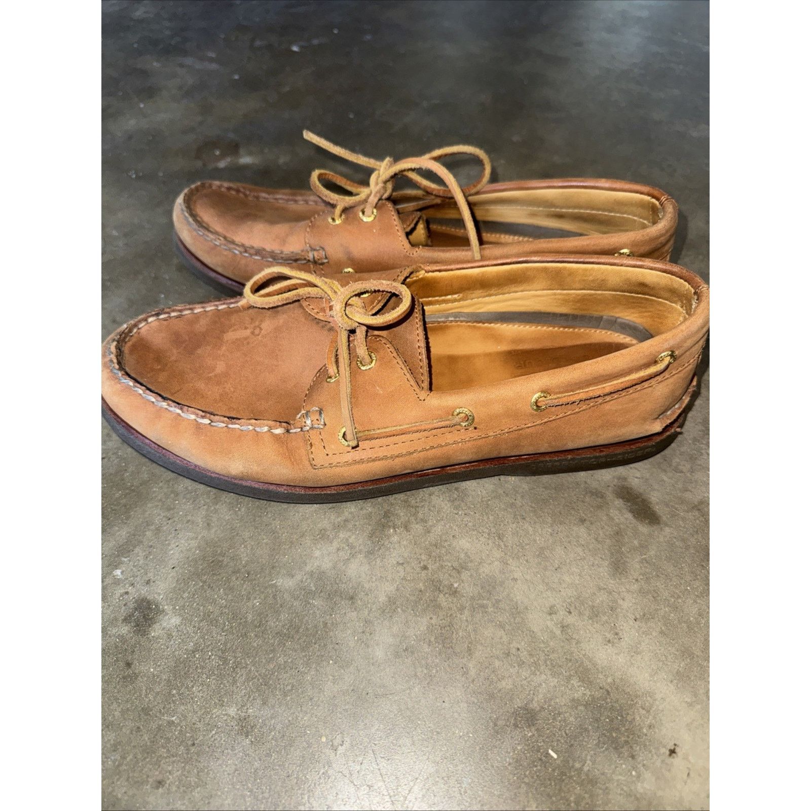 Sperry Sperry Top Sides Brown Boat Shoe Leather 11.5 Size US 11.5 / EU 44-45 - 2 Thumbnail