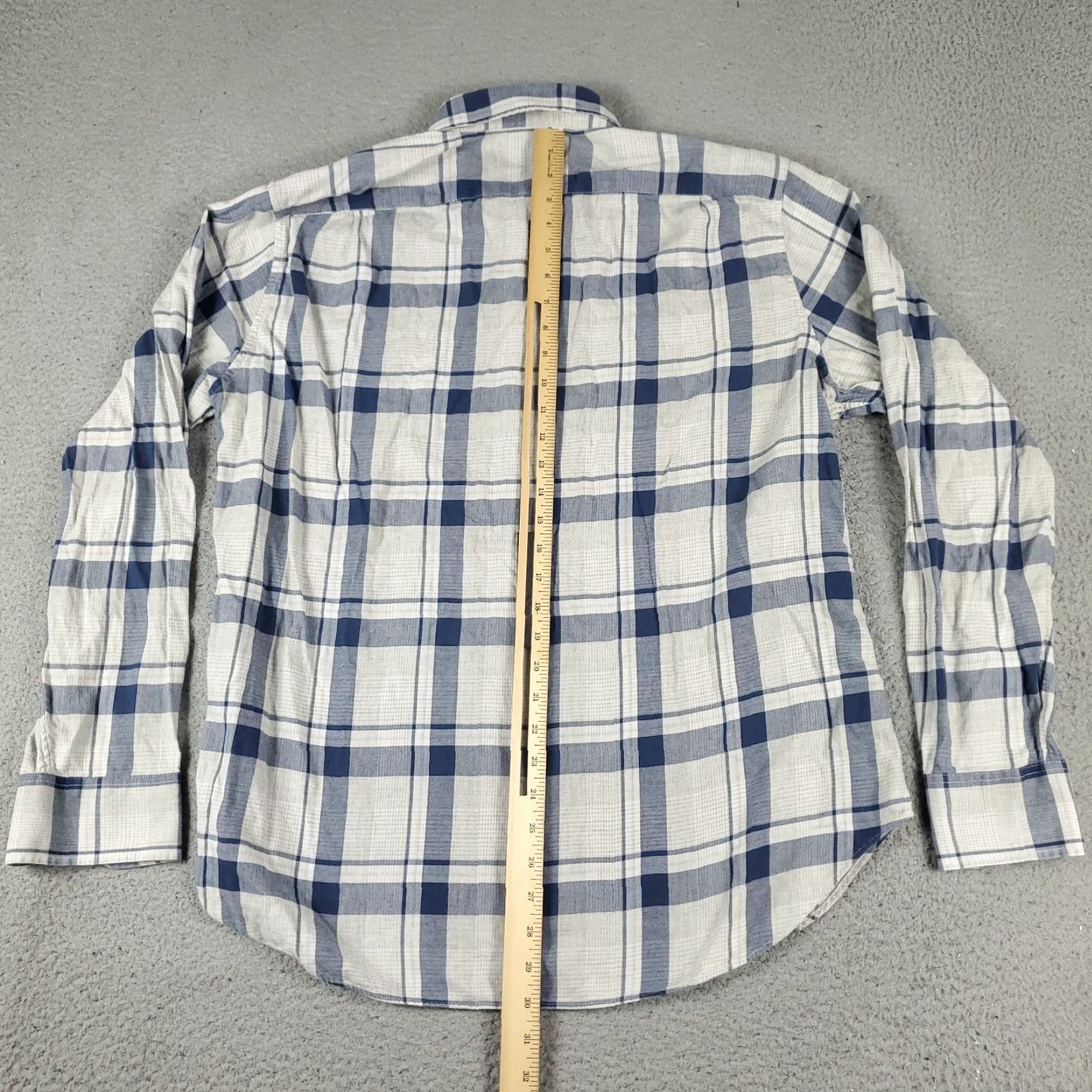 Bonobos Bonobos Shirt Mens XL Blue Plaid Button-Up Long Sleeve Casual Button-Down Collar Regular Fit - Cotton, 100% Cotton, Classic Preppy Style, Men Size US XL / EU 56 / 4 - 3 Thumbnail